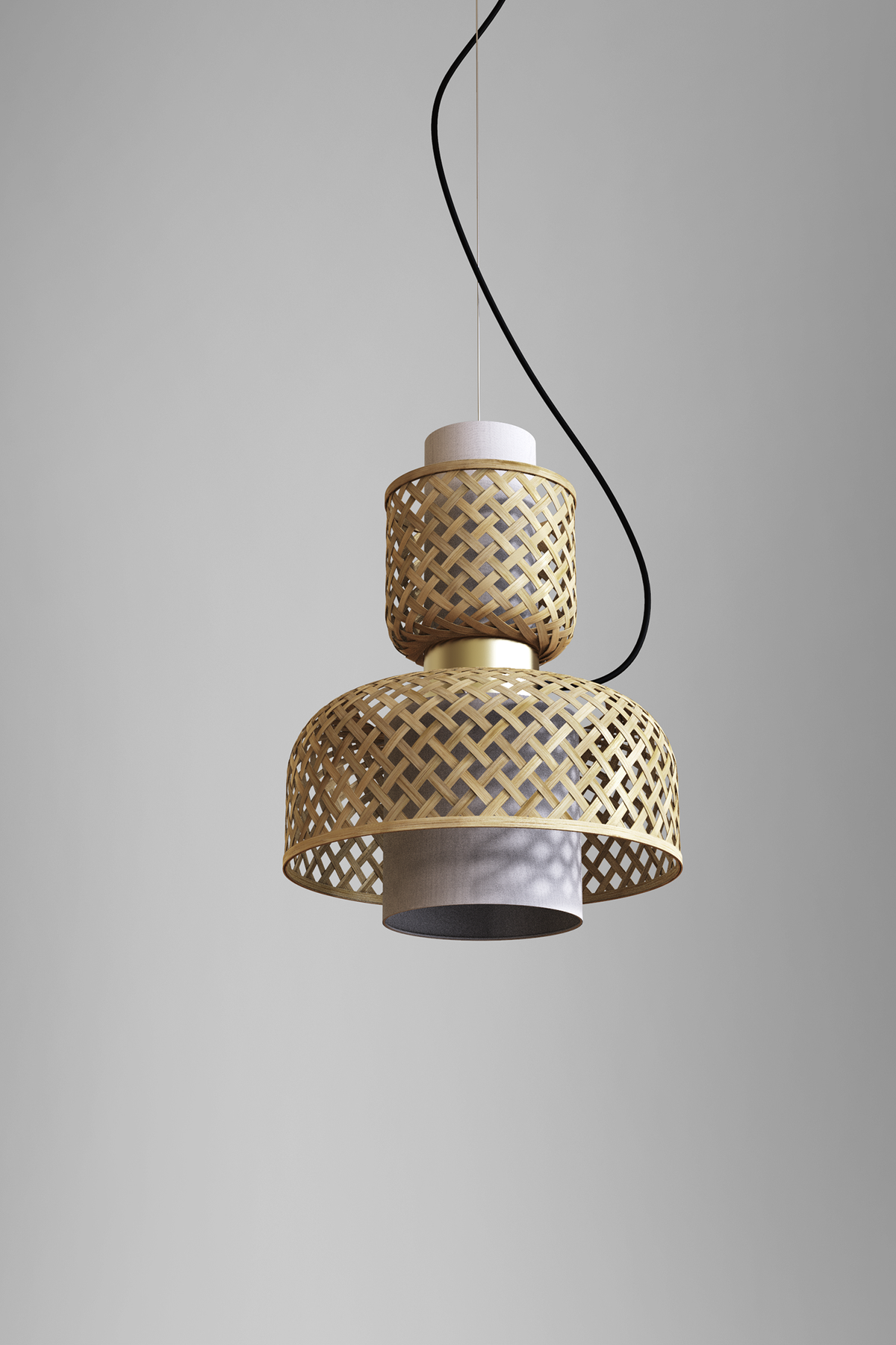 Mianzi Metamorphosis Pendant Bamboo Natural Lamp H-015DA