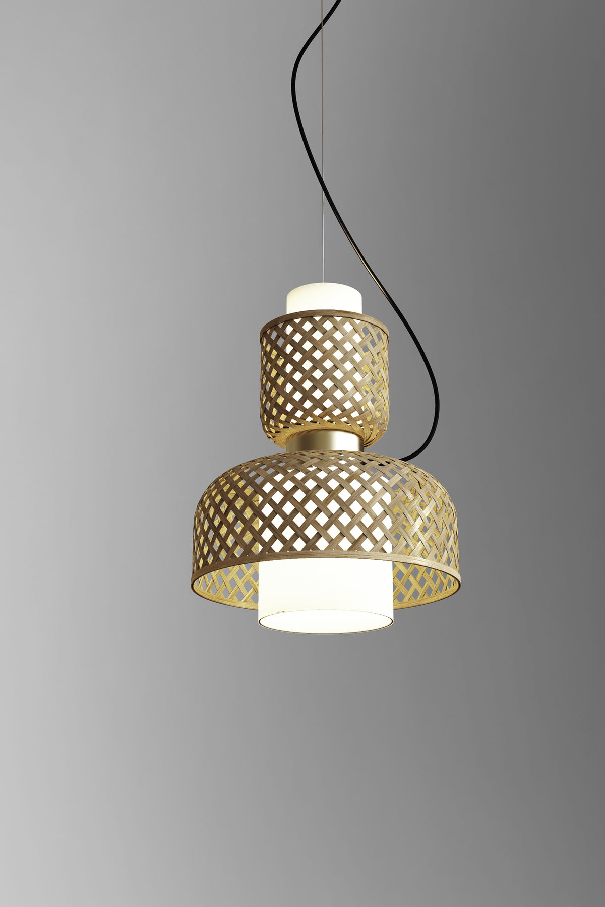 Mianzi Metamorphosis Pendant Bamboo Natural Lamp H-015DA
