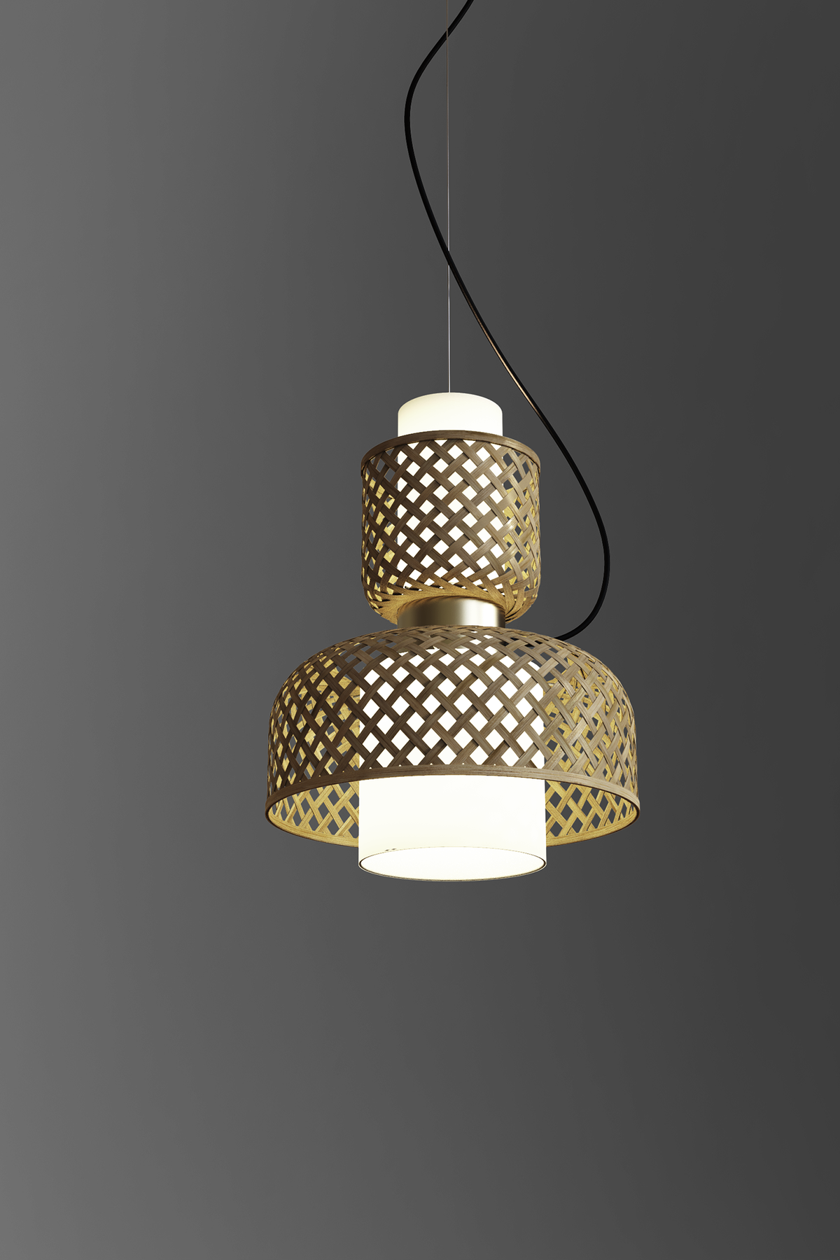 Mianzi Metamorphosis Pendant Bamboo Natural Lamp H-015DA