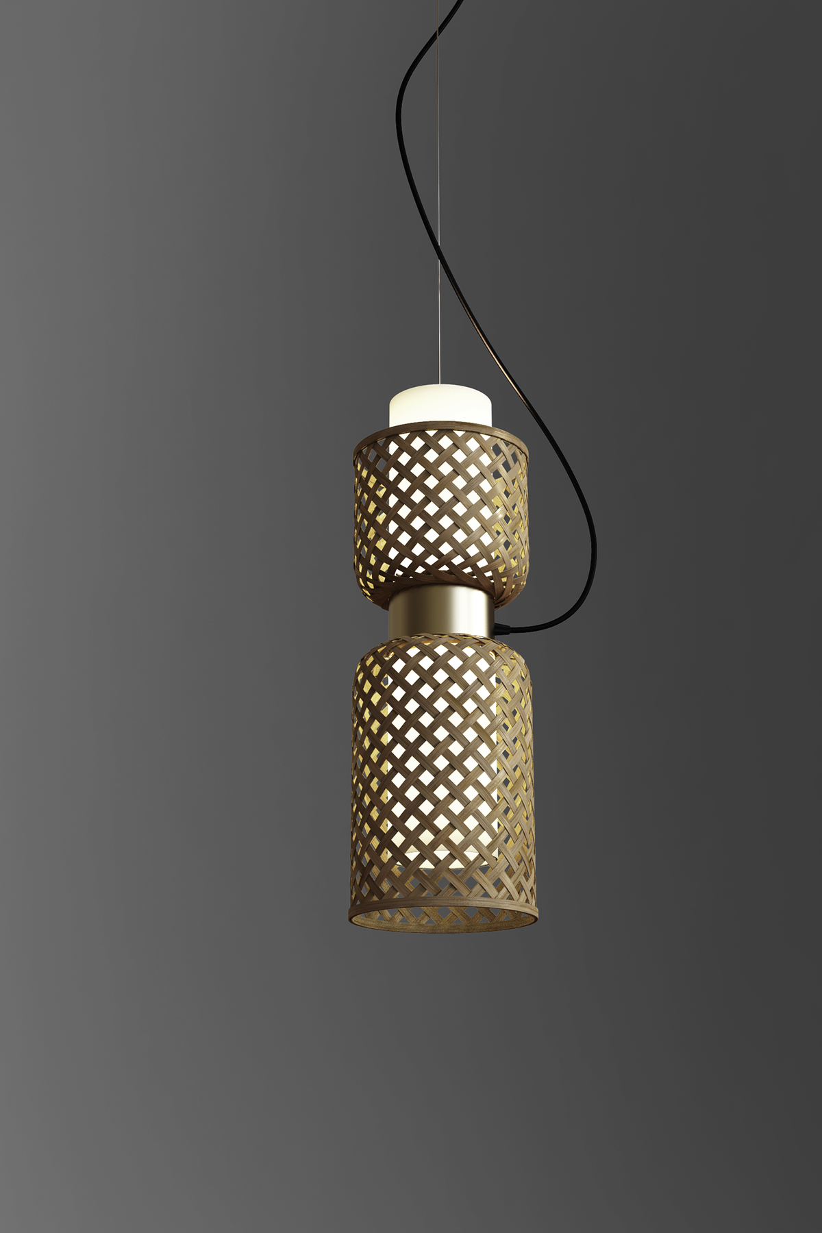 Mianzi Metamorphosis Pendant Bamboo Natural Lamp H-017DC