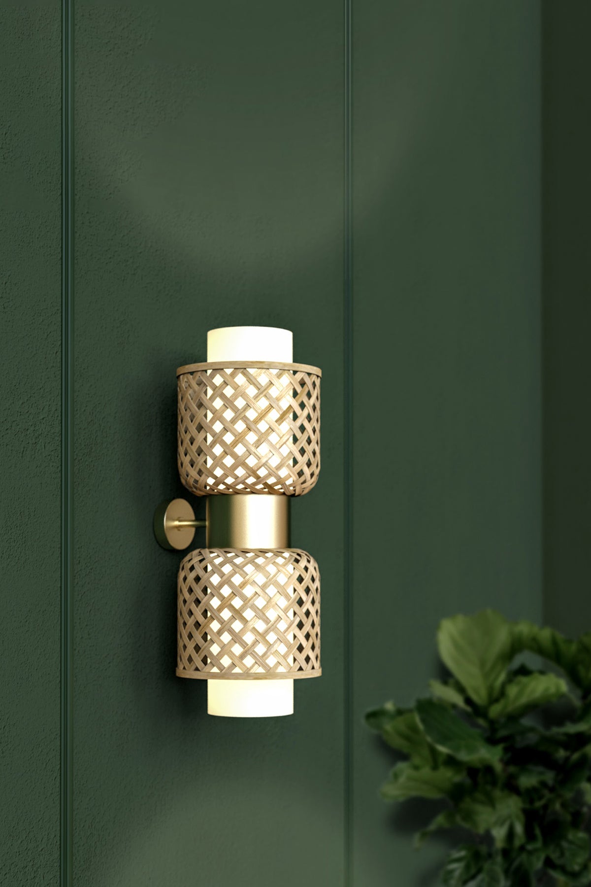 Mianzi Metamorphosis Bamboo Natural Wall Lamp DD