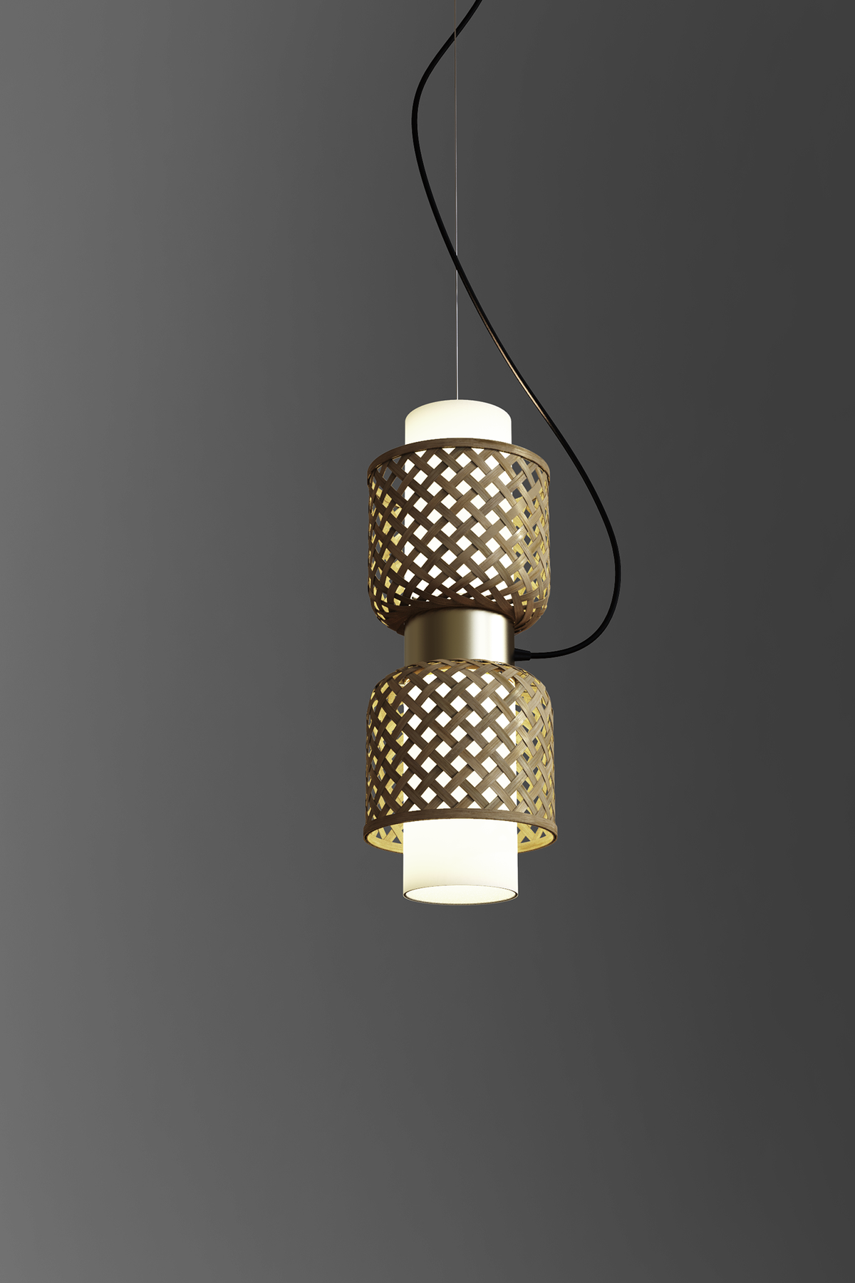 Mianzi Metamorphosis Pendant Bamboo Natural Lamp H-018DD