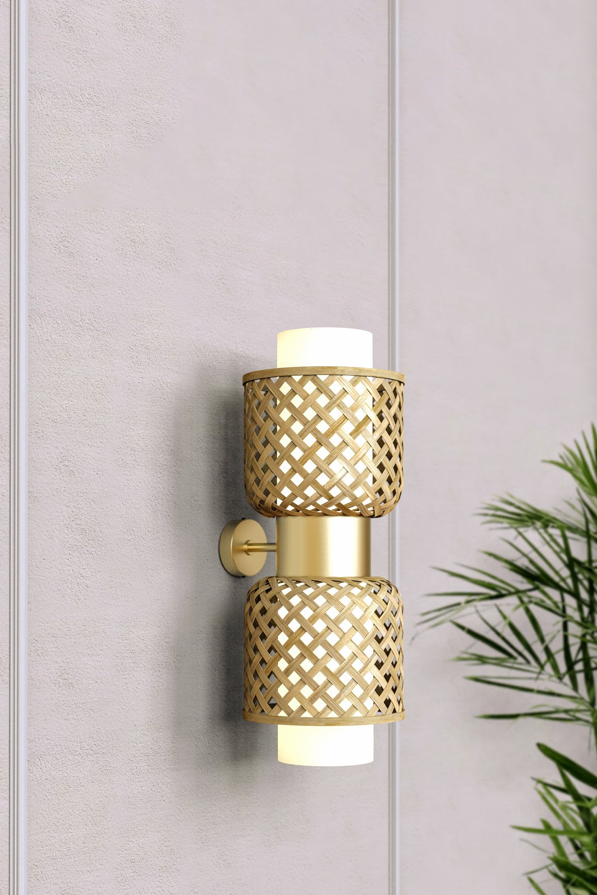 Mianzi Metamorphosis Bamboo Natural Wall Lamp DD