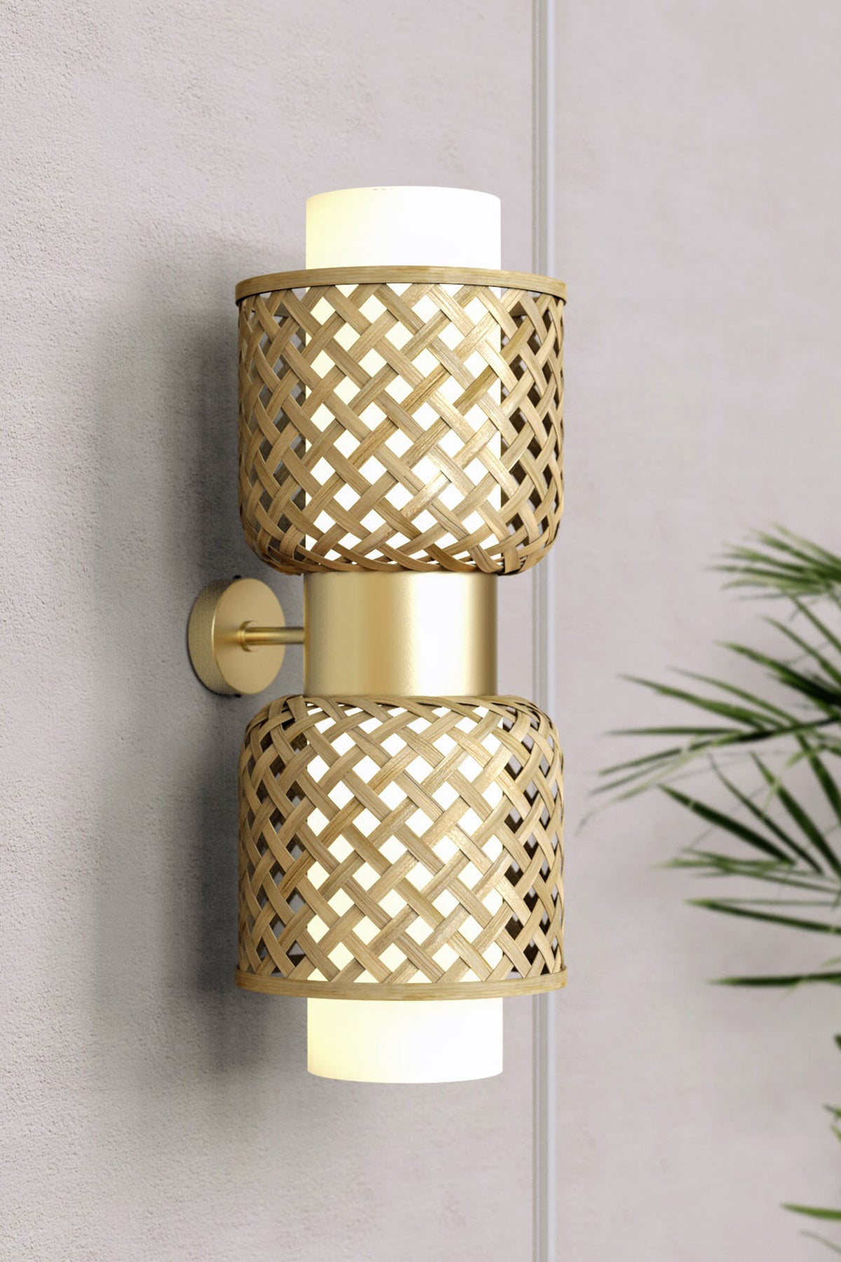 Mianzi Metamorphosis Bamboo Natural Wall Lamp DD