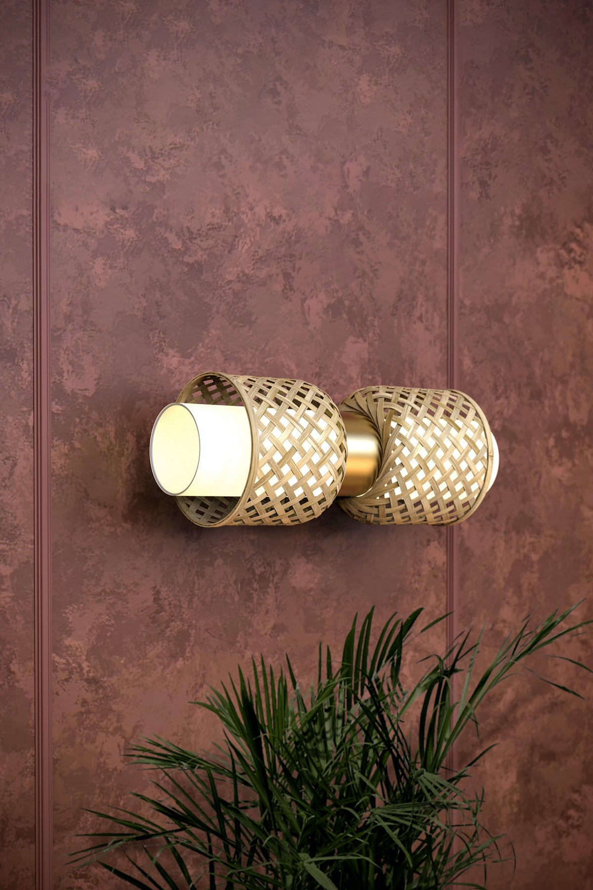 Mianzi Metamorphosis Bamboo Natural Wall Lamp DD