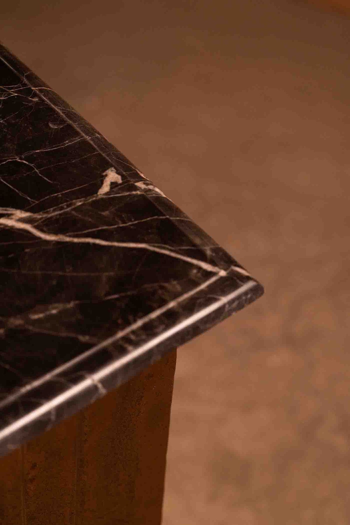 Veil CAST ALUMINIUM Gold Console table