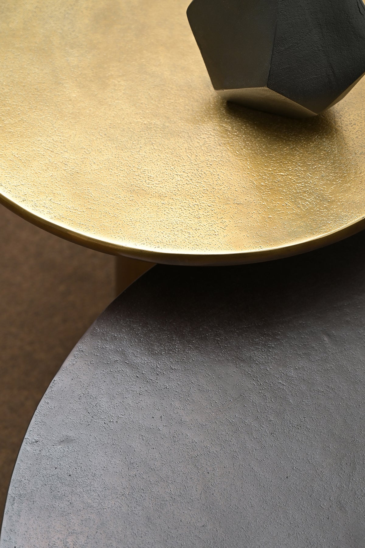 Ishira Side Cast Aluminium Gold Table