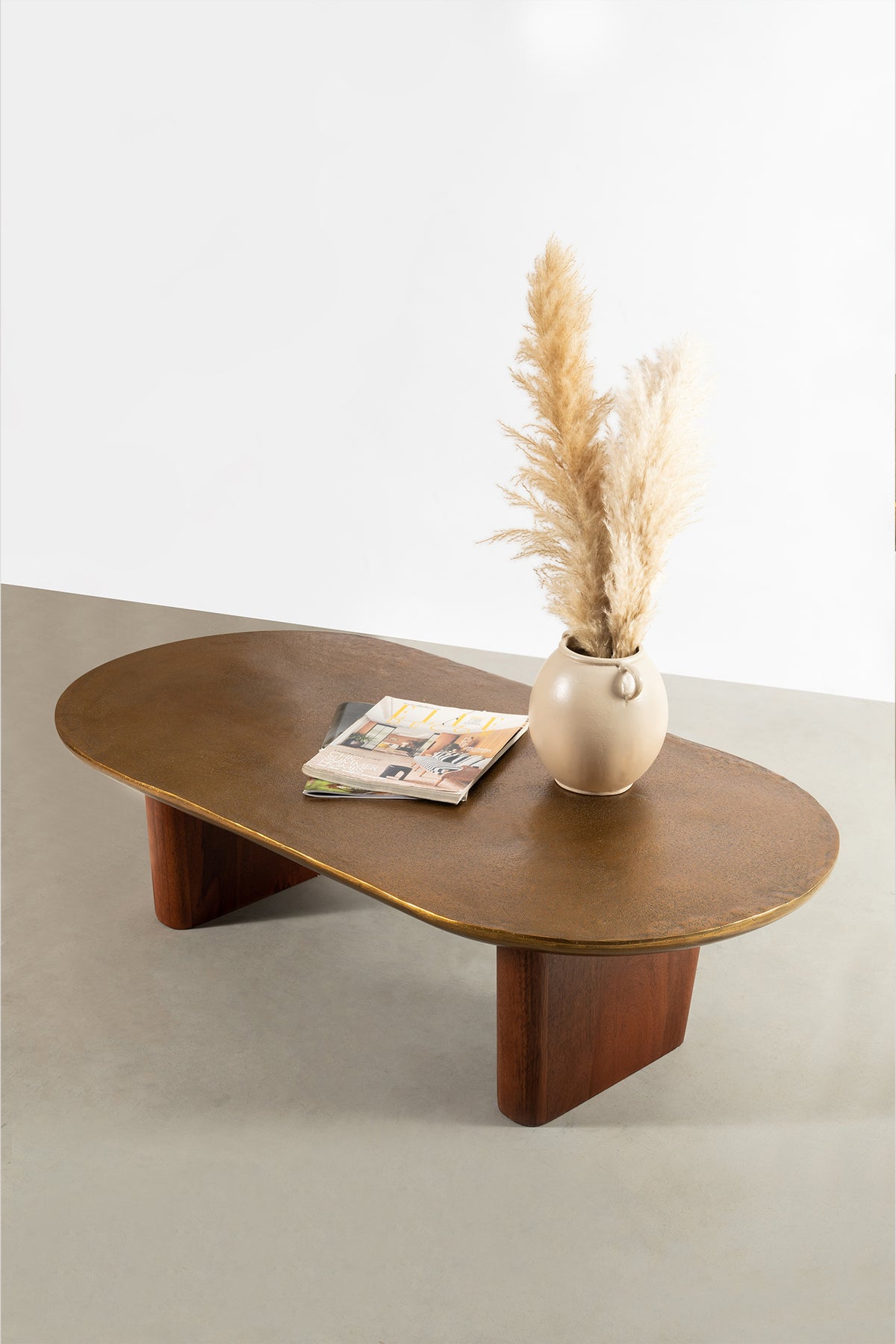 Mir Coffee Cast Aluminiun Gold Table