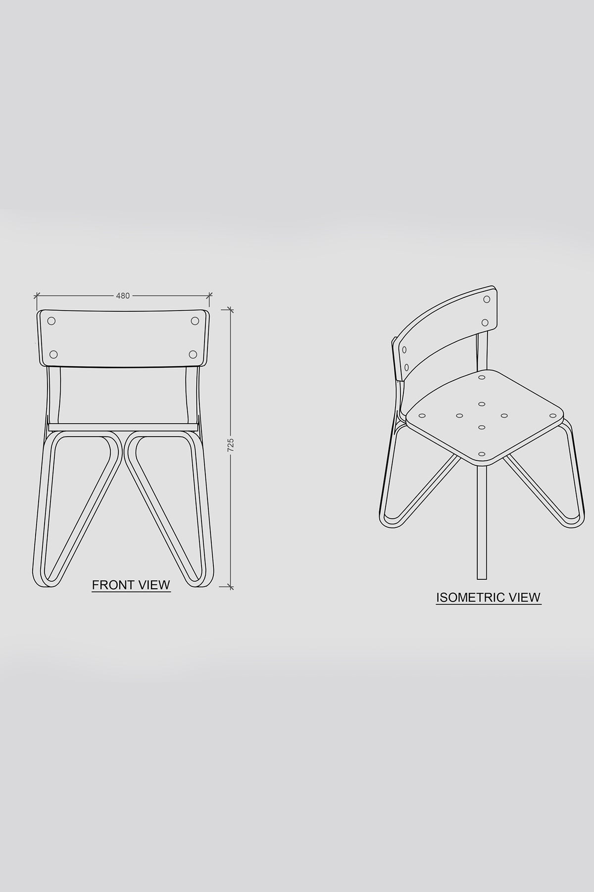 Mianzi Butterfly Bamboo Natural Chair