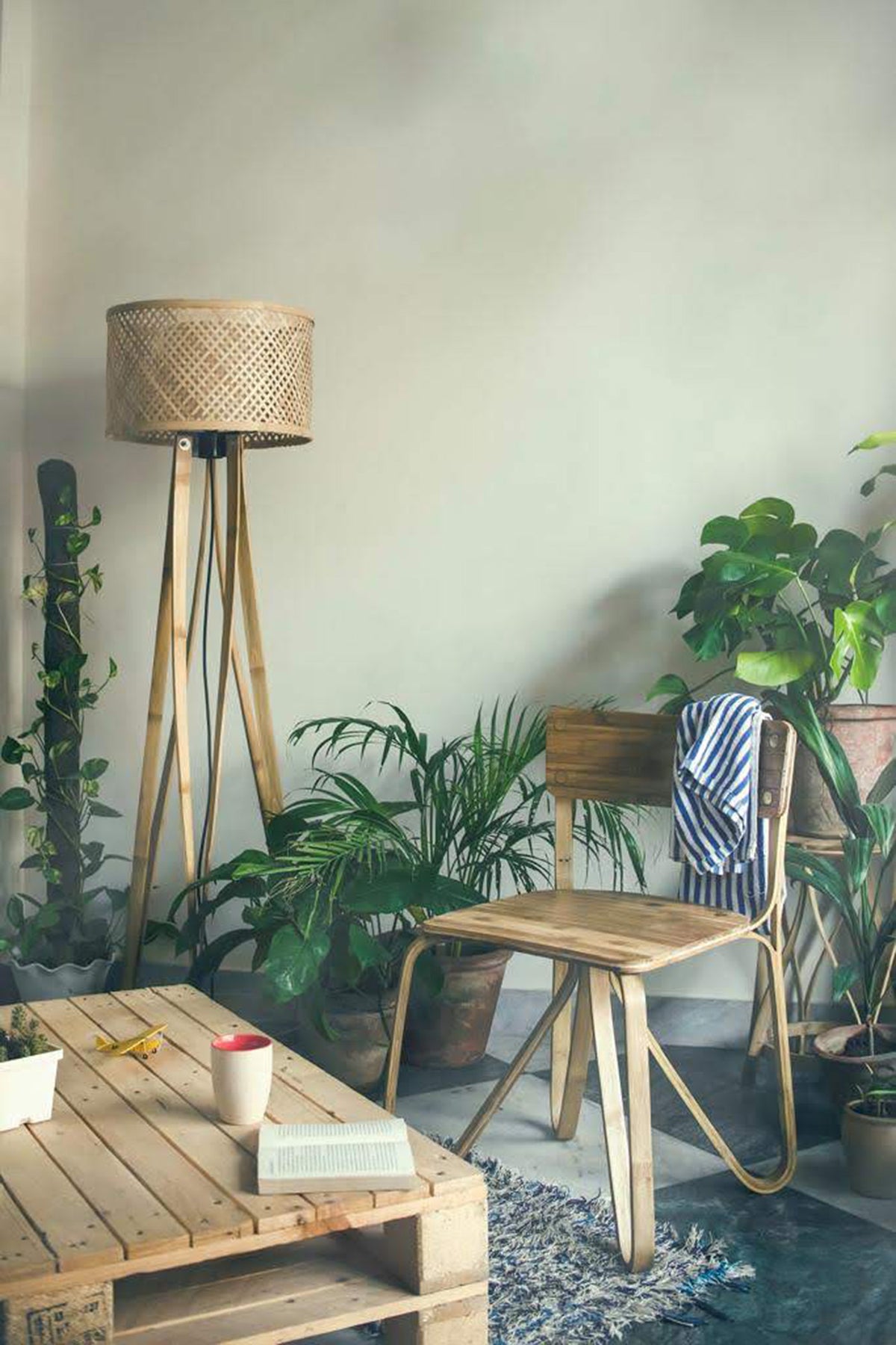 Mianzi Butterfly Bamboo Natural Chair