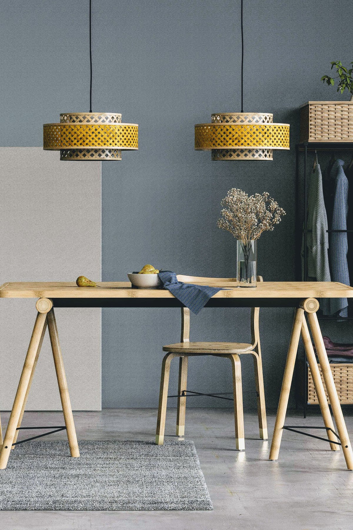 Mianzi Deer Bamboo Natural Table