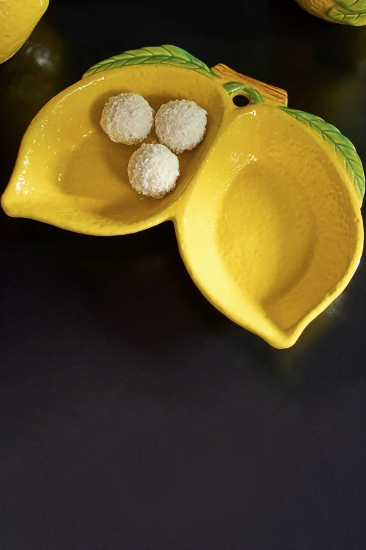 Lemon Serving Ceramic Yellow Bowl