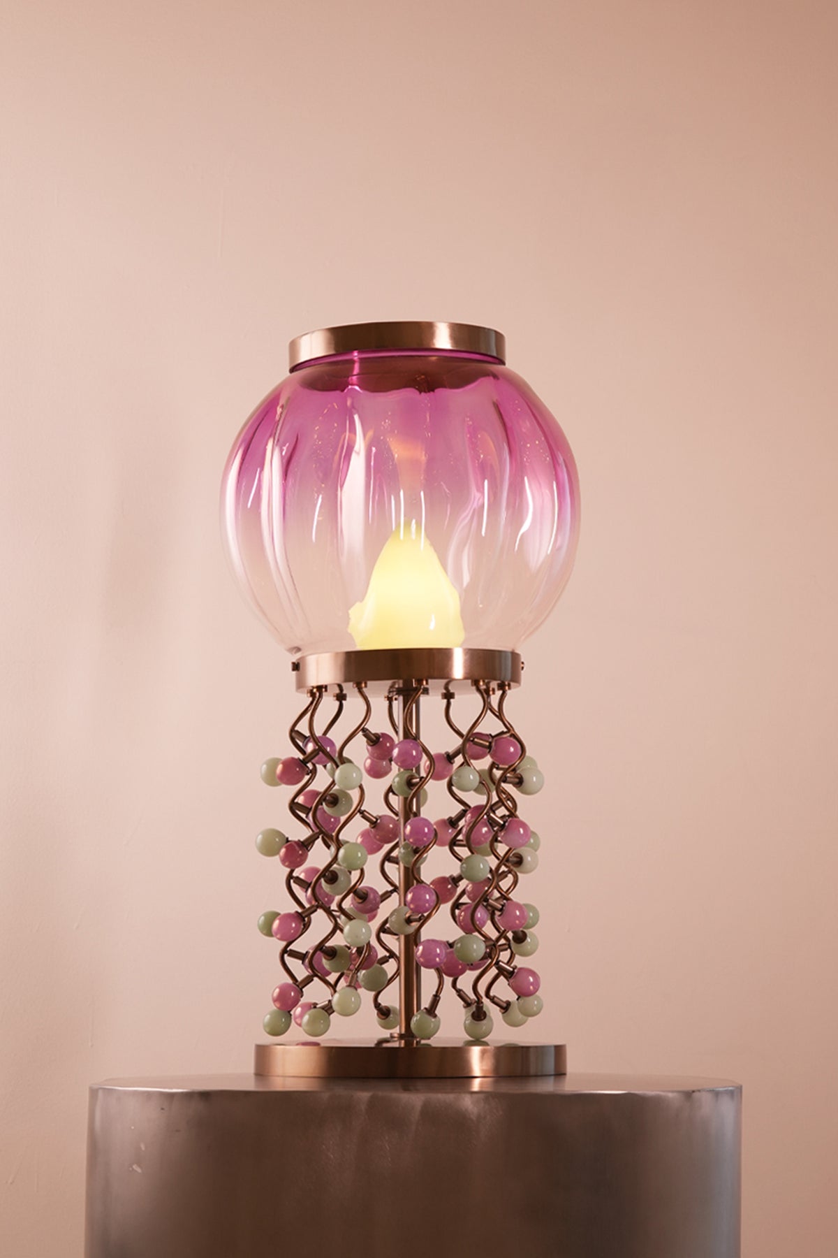 Firefly Handblown glass Jade Lamp