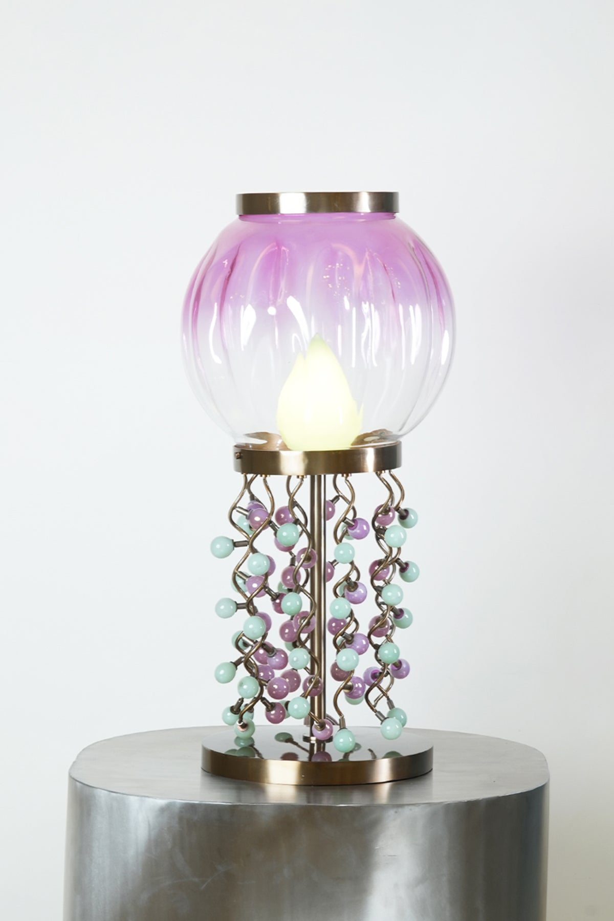 Firefly Handblown glass Jade Lamp