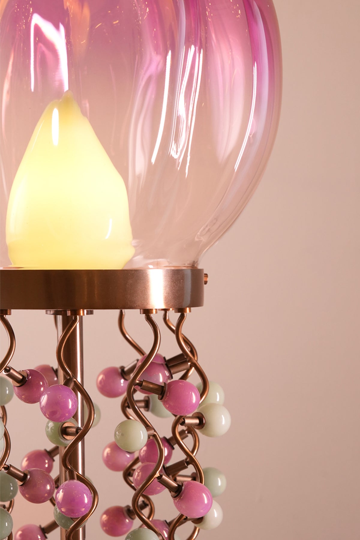 Firefly Handblown glass Jade Lamp