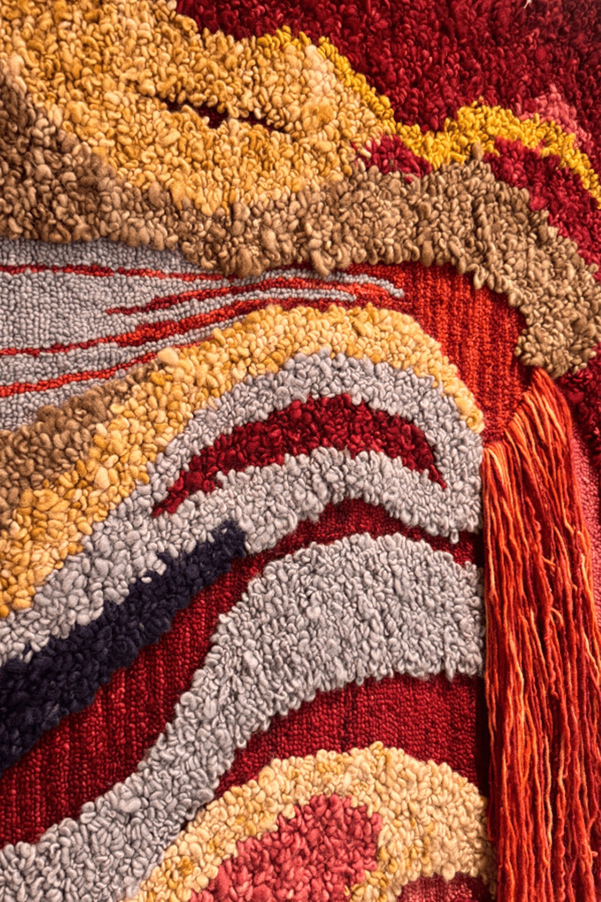 Flame & Flow 100% New Zealand Wool Wall Rug