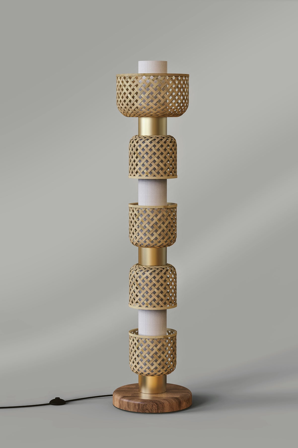 Mianzi Metamorphosis Floor Bamboo Natural Lamp BDDDD