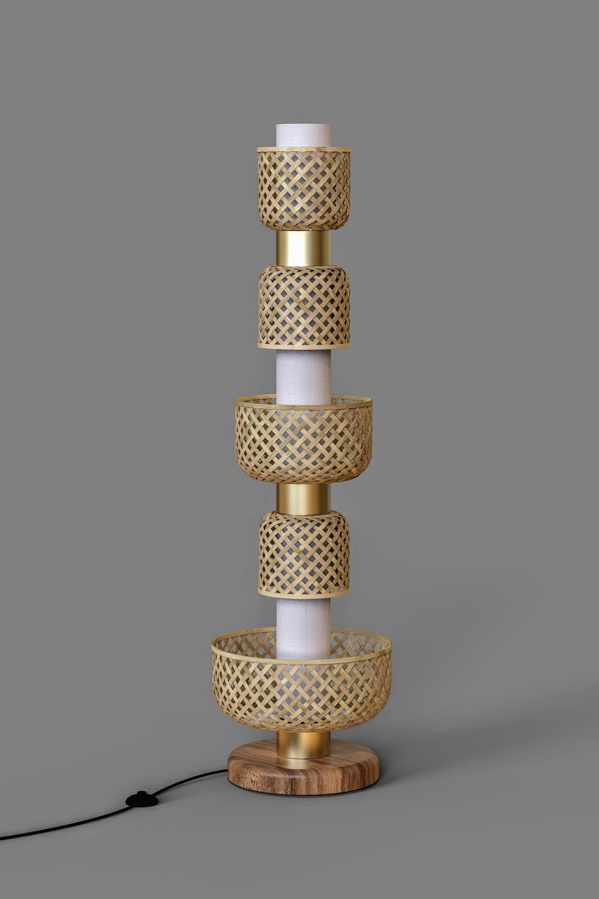 Mianzi Metamorphosis Floor Bamboo Natural Lamp DDBDA