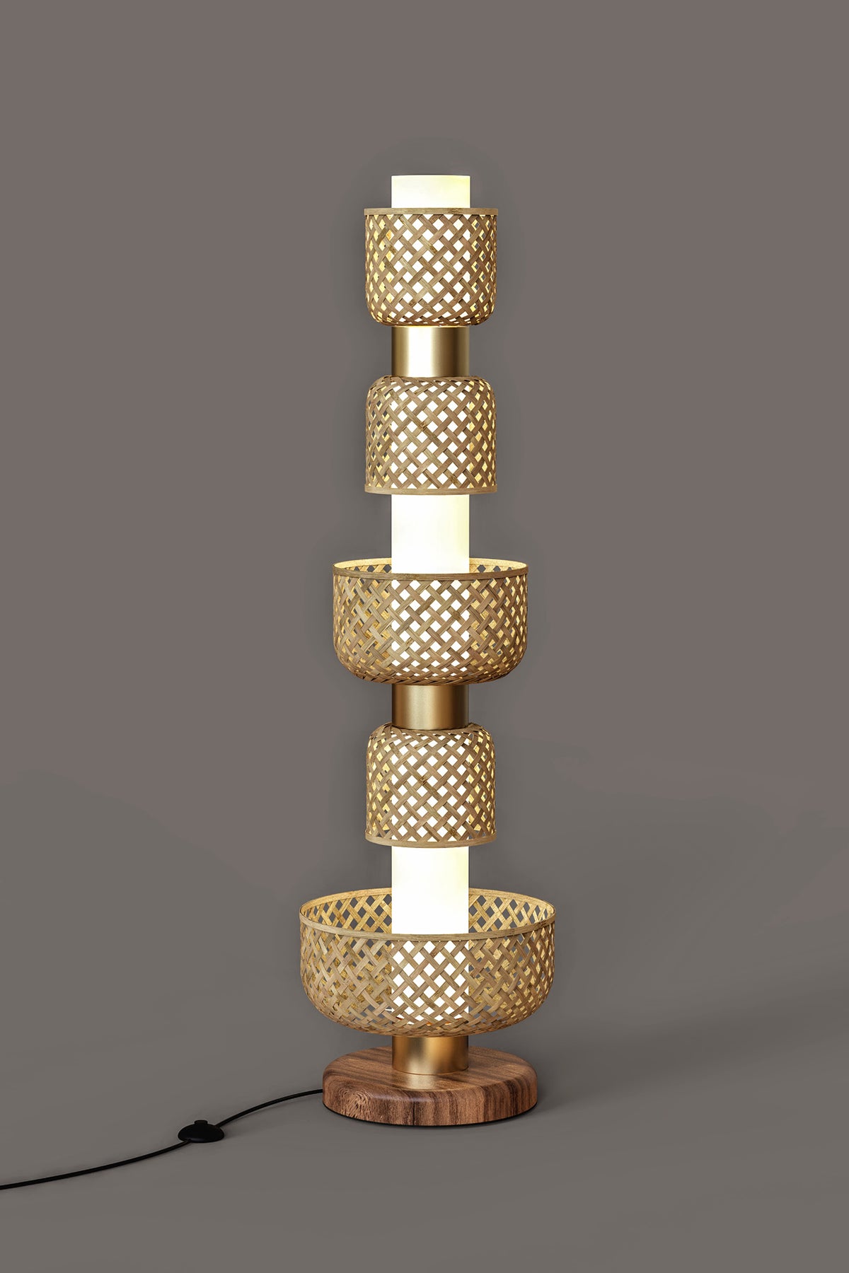 Mianzi Metamorphosis Floor Bamboo Natural Lamp DDBDA
