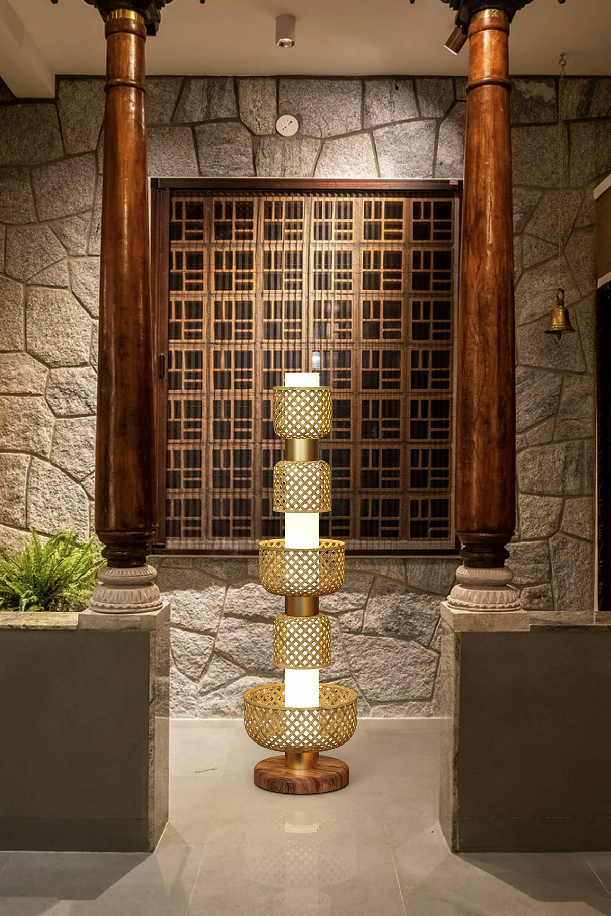 Mianzi Metamorphosis Floor Bamboo Natural Lamp DDBDA