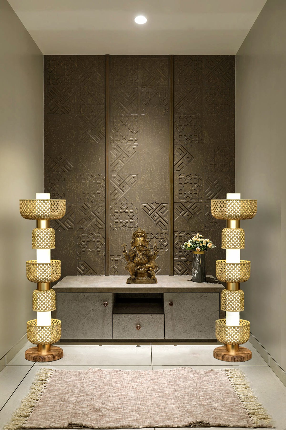 Mianzi Metamorphosis Floor Bamboo Natural Lamp ADBDB