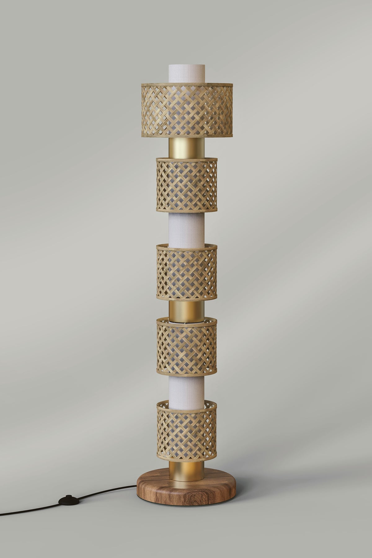 Mianzi Metamorphosis Floor Bamboo Natural Lamp FHHHH