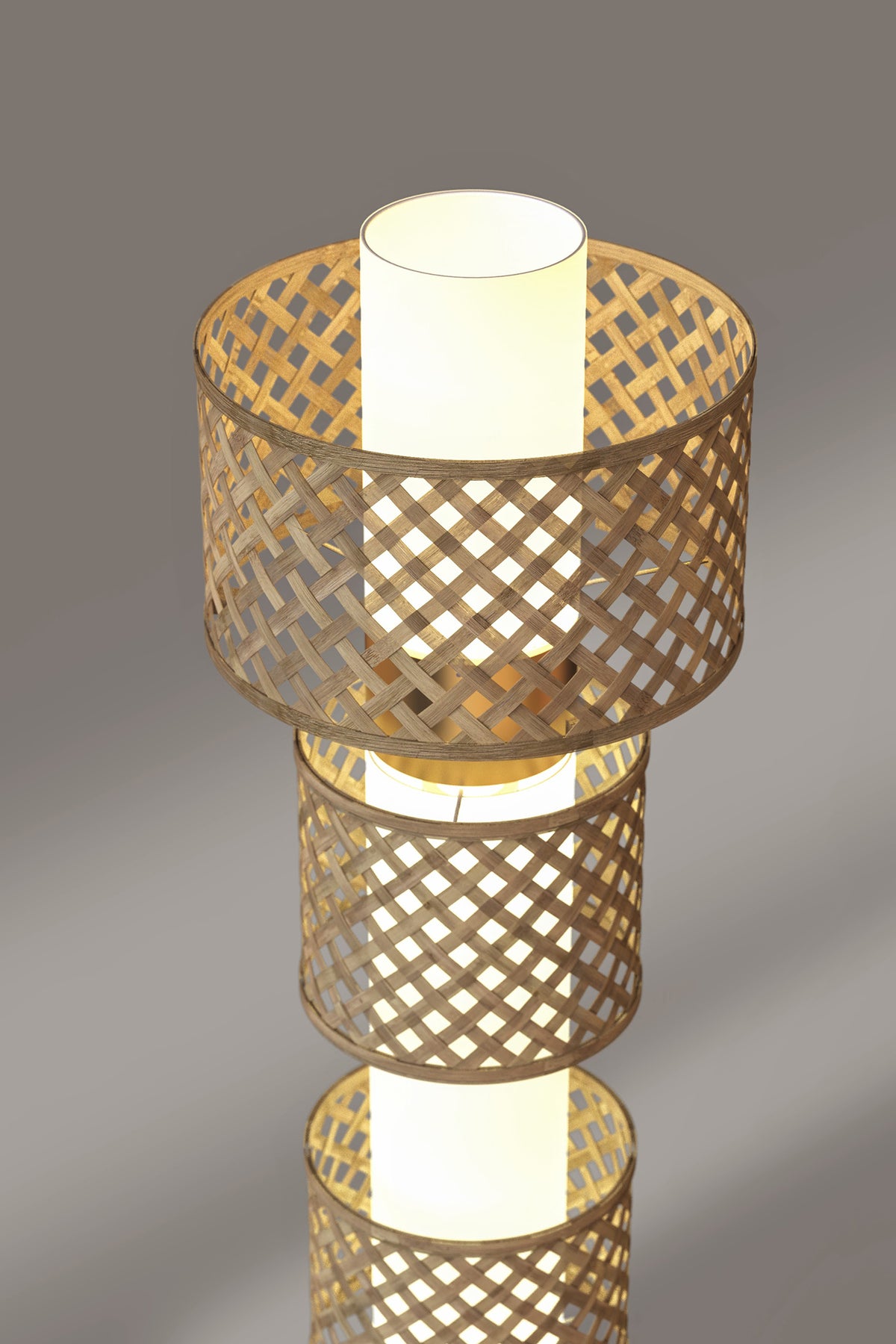 Mianzi Metamorphosis Floor Bamboo Natural Lamp FHHHH