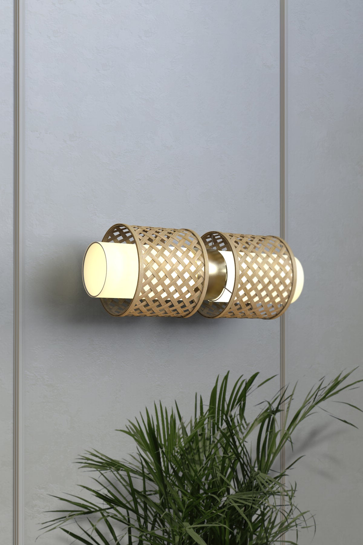 Mianzi Metamorphosis Bamboo Natural Wall Lamp HH