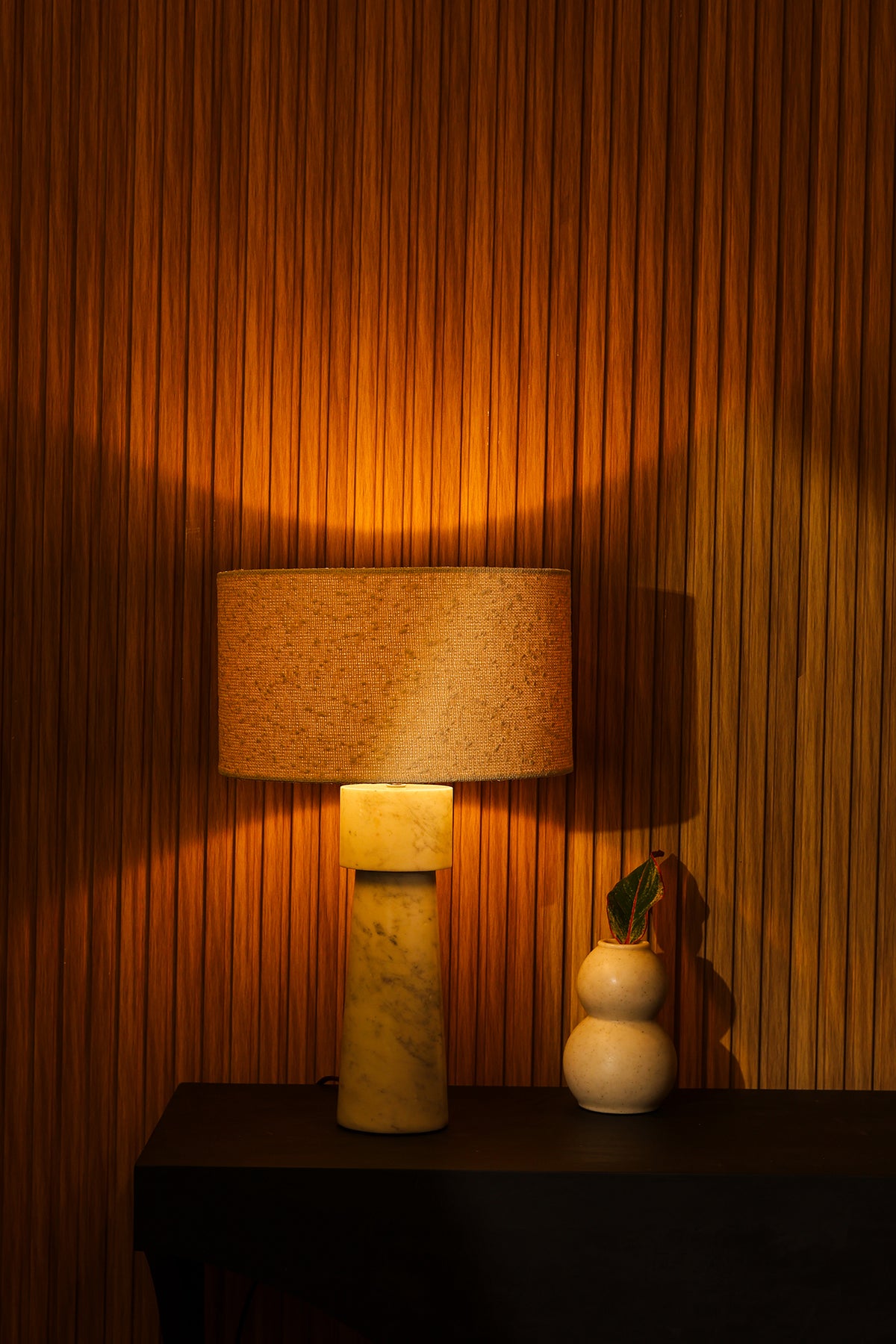 Loam Marble - P. White Natural Lamp