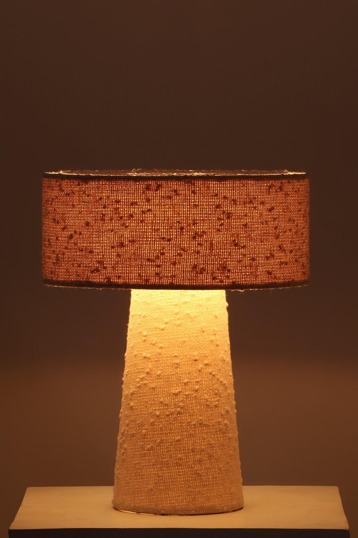 Opal Fabric Natural Lamp
