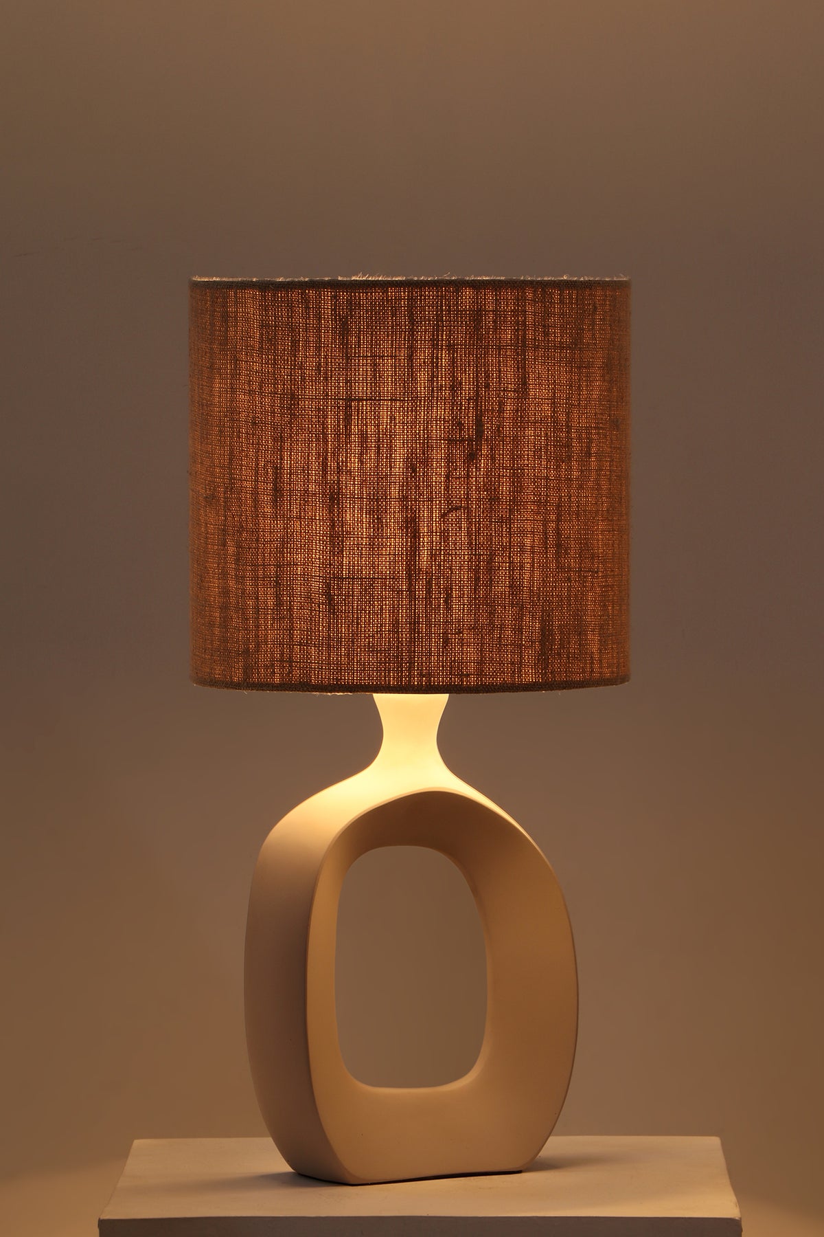 Silenzio Aluminium Beige Lamp