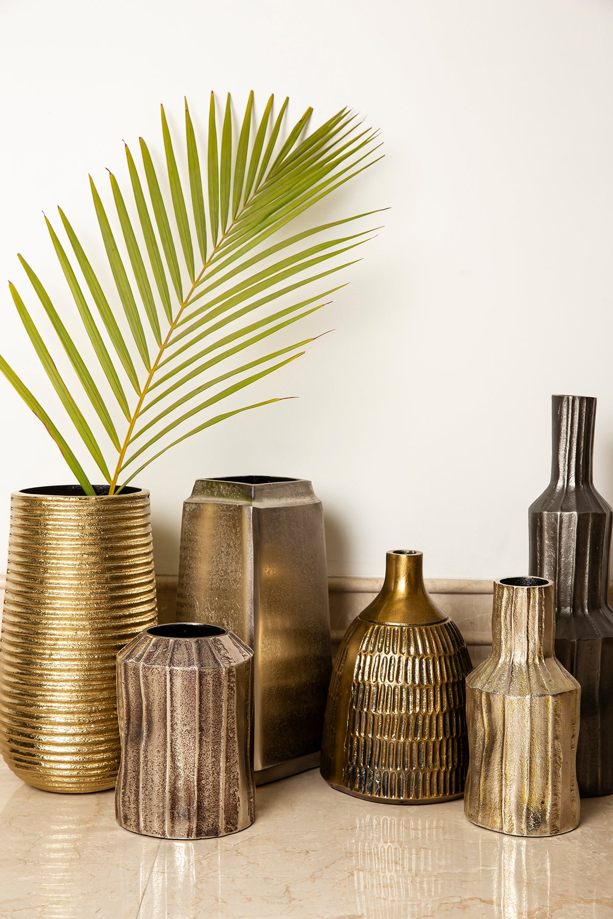 Hudson CAST ALUMINIUM Silver Vase