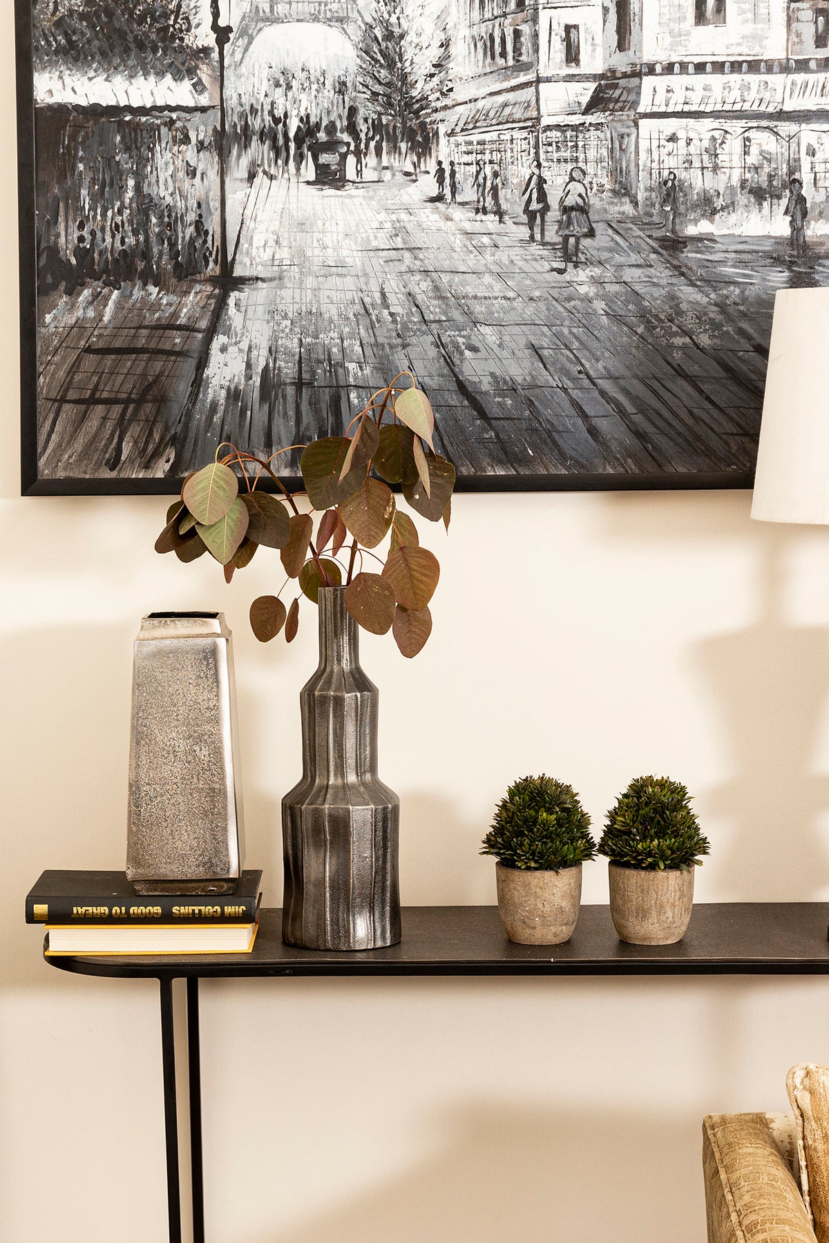 Hudson CAST ALUMINIUM Silver Vase