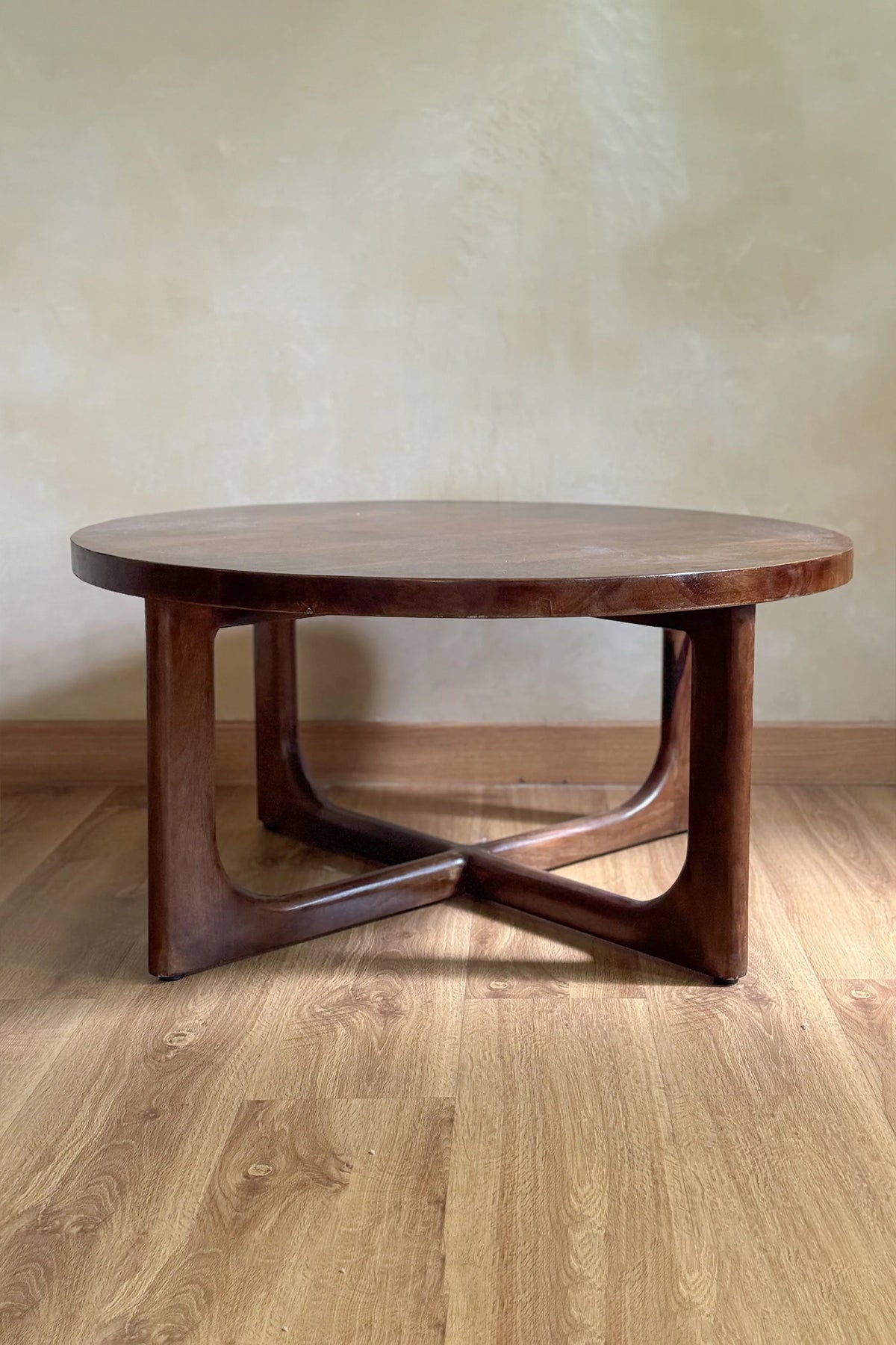 Jacques Mango Wood Teak Finish Coffee Table