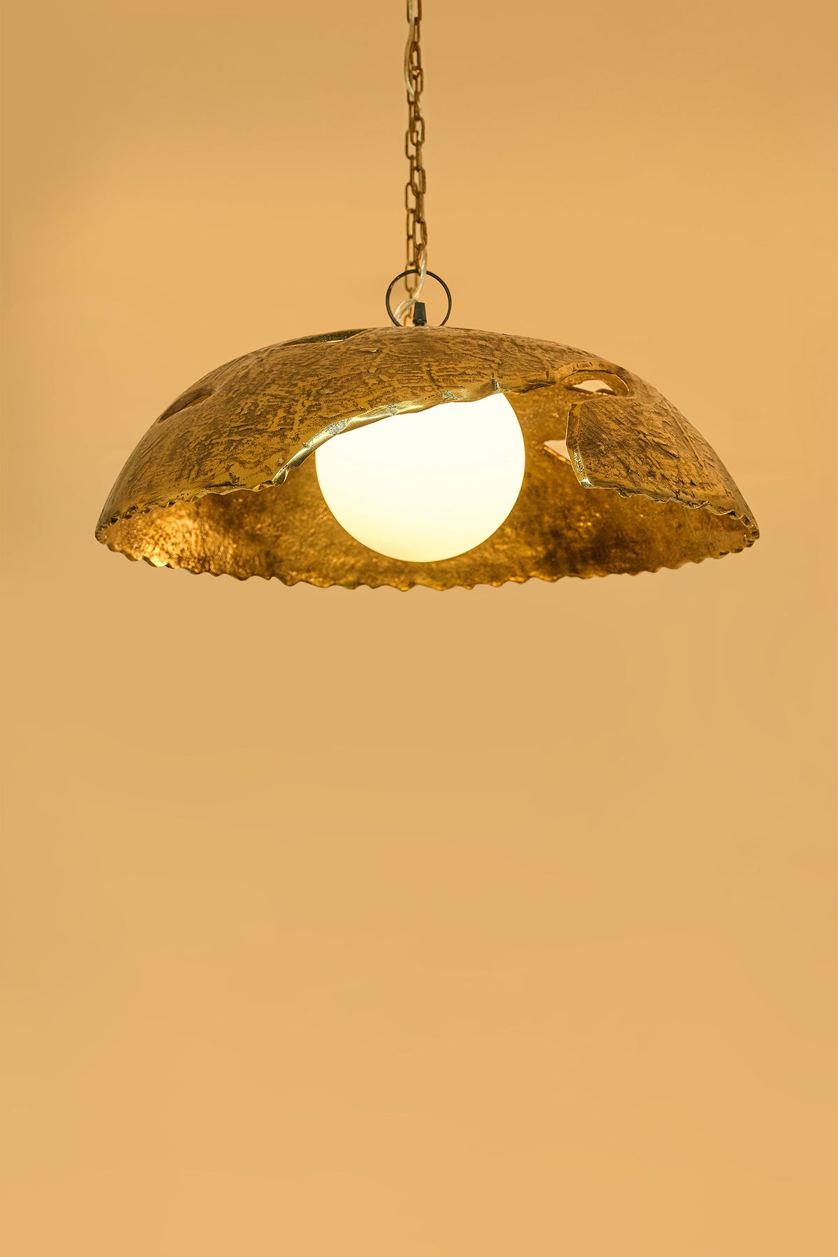 Harvest Moon Cast Aluminium - Antique Brass Finish Antique Brass Pendant Light