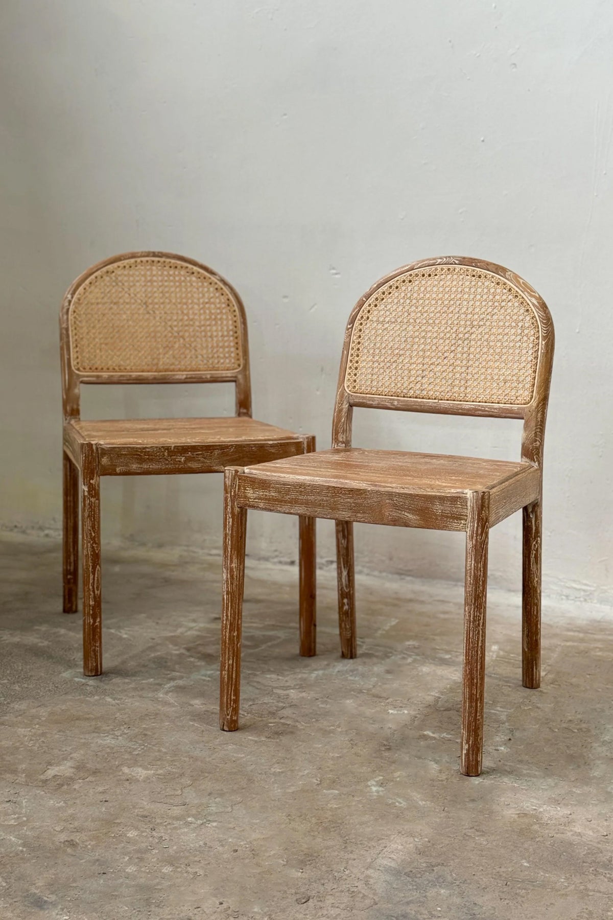 Martin Reclaimed Teakwood White Distress Chair