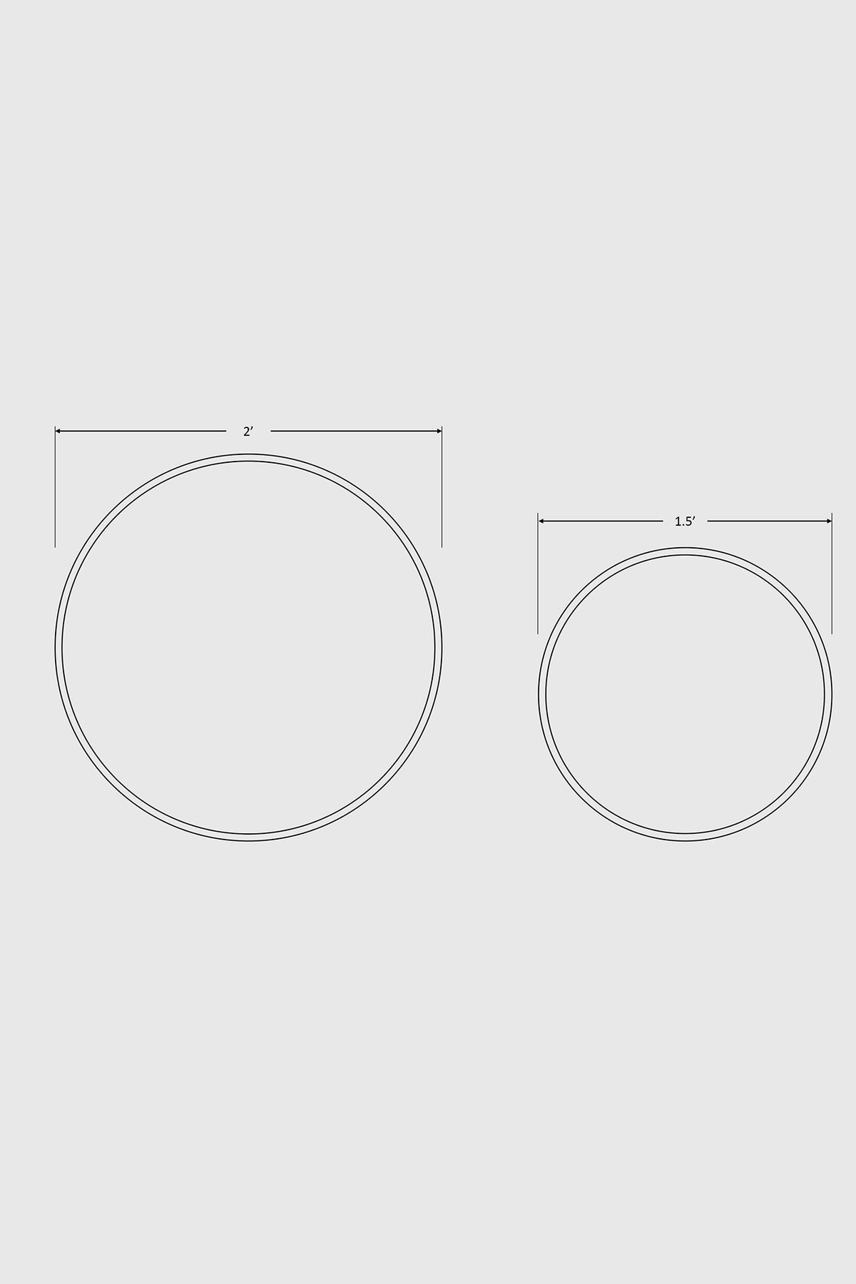Mianzi Mira Round (XL) Bamboo Blue Wall Mirrors