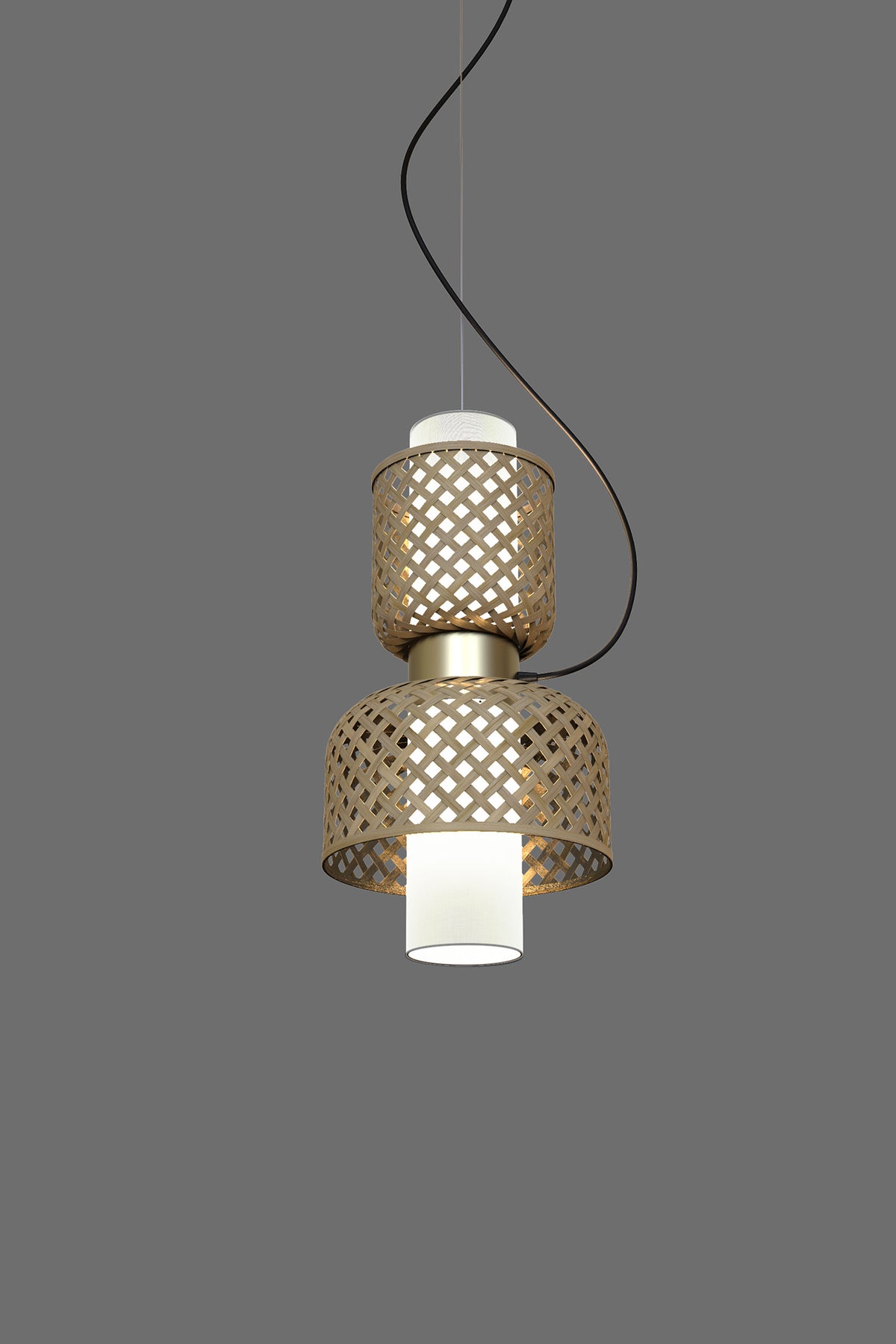 Mianzi Metamorphosis Pendant Bamboo Natural Lamp H-016DB