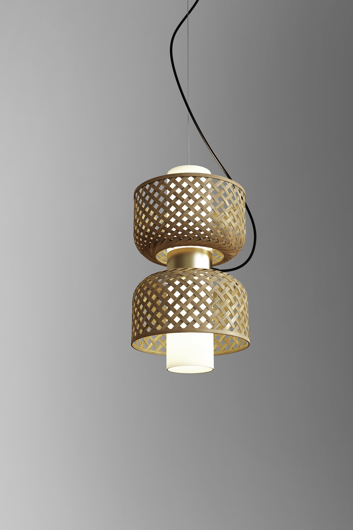 Mianzi Metamorphosis Pendant Bamboo Natural Lamp H-008BB