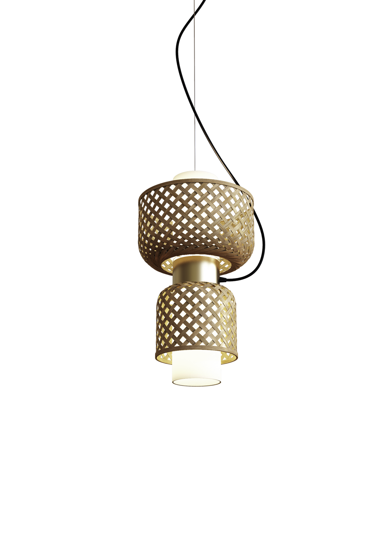 Mianzi Metamorphosis Pendant Bamboo Natural Lamp H-010BD