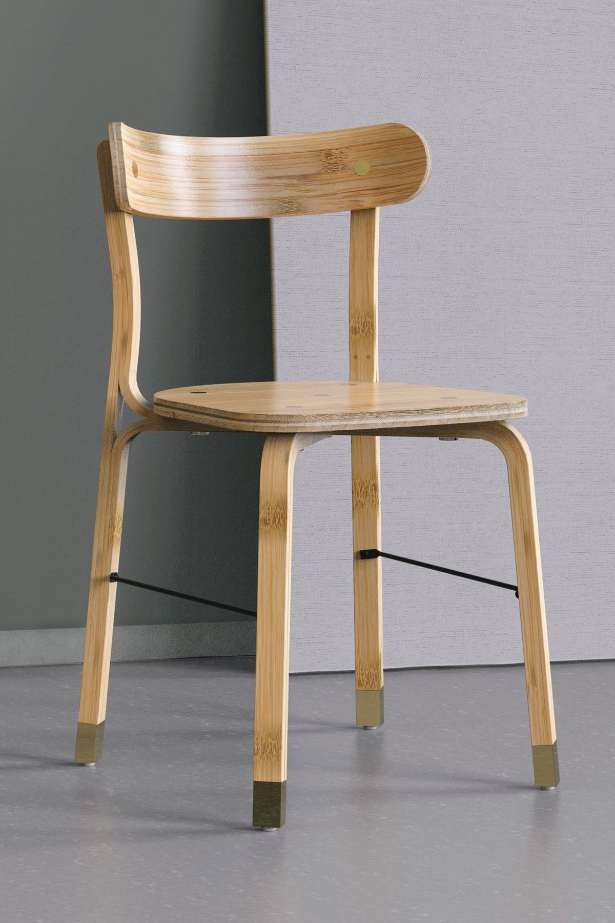 Mianzi Mocha Bamboo Natural Chair (Coffee Chair)