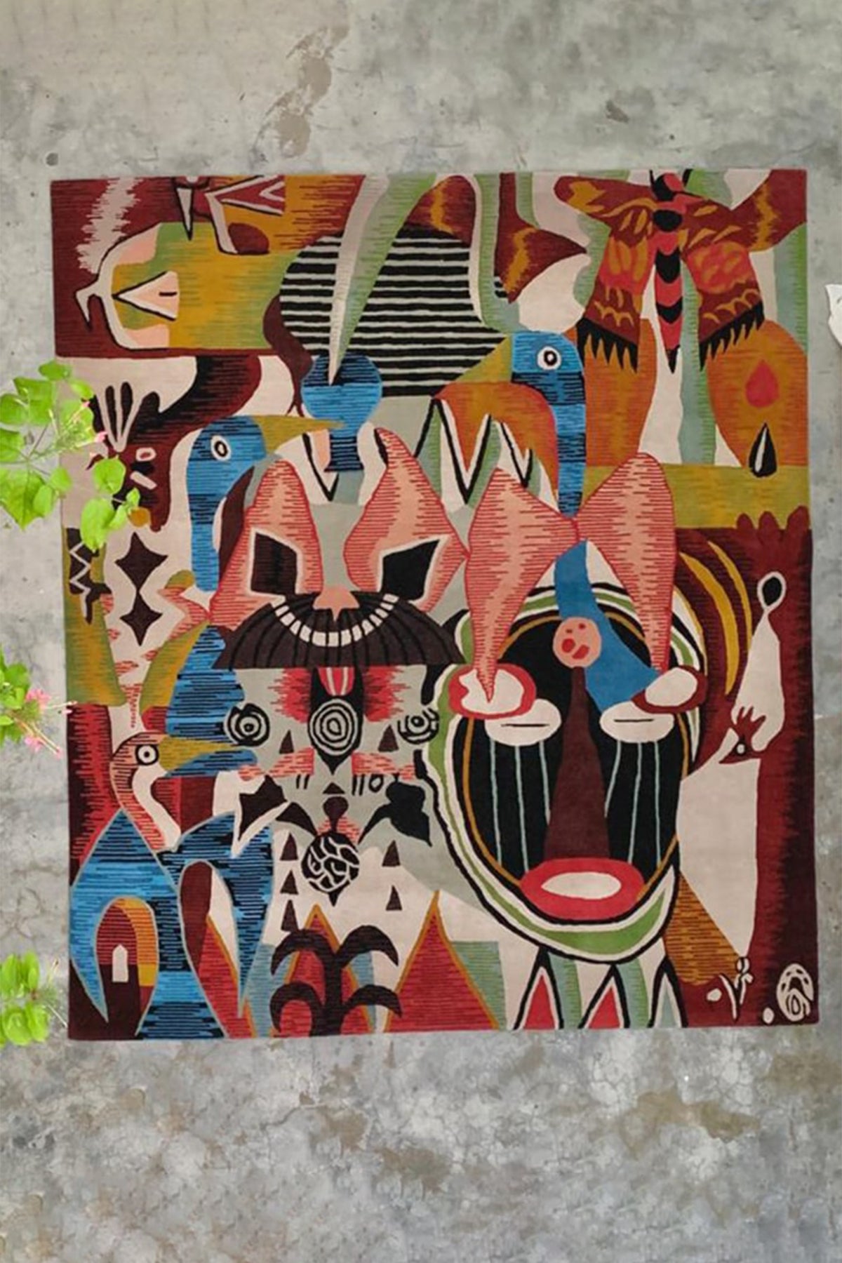 Nomadic Odyssey 100% New Zealand wool Rug