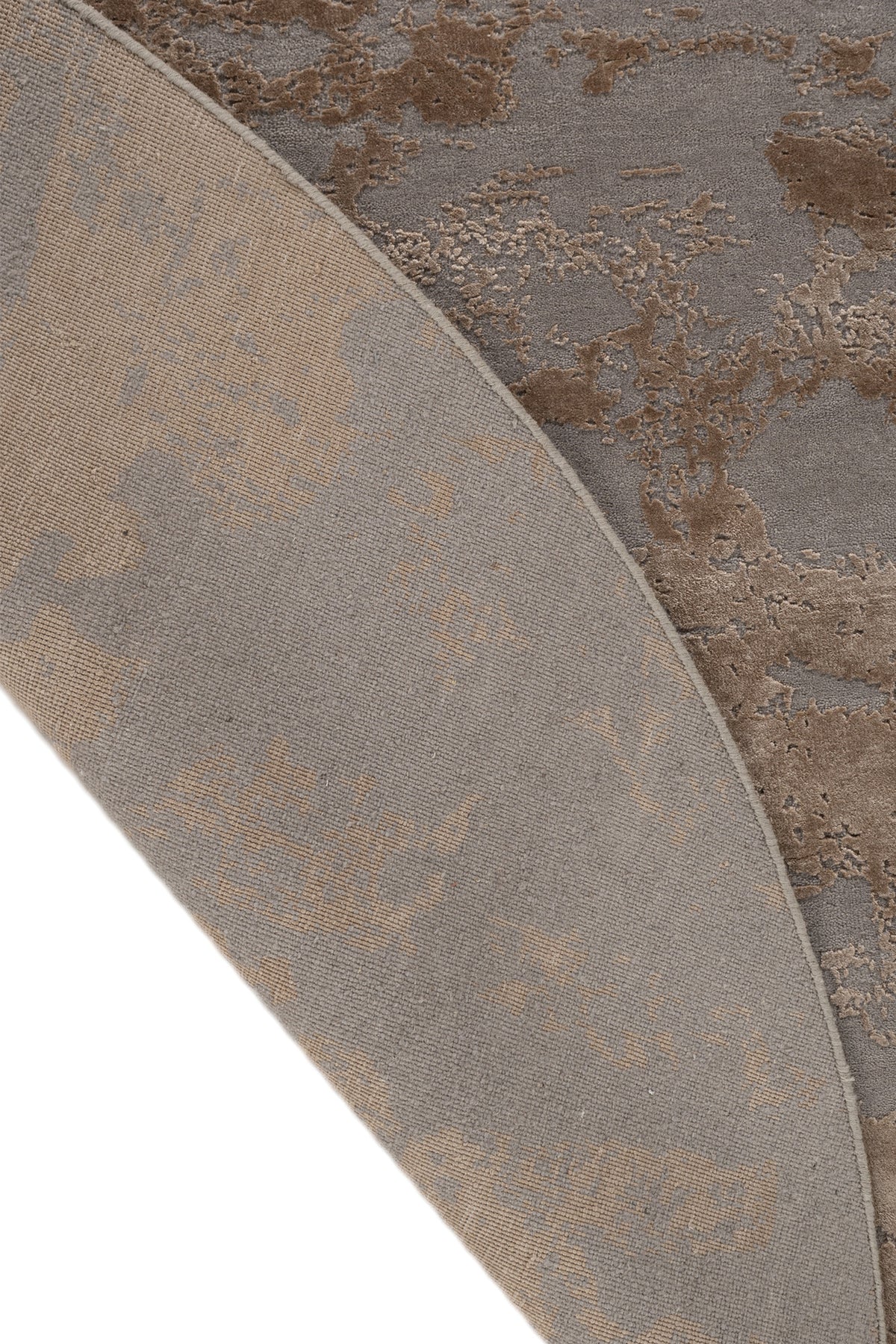 Jaipur Rugs Soft Abstract 6X6 Feet Rug| Ashwood & Honey Hand Knotted Rug Carpet For Living Room
