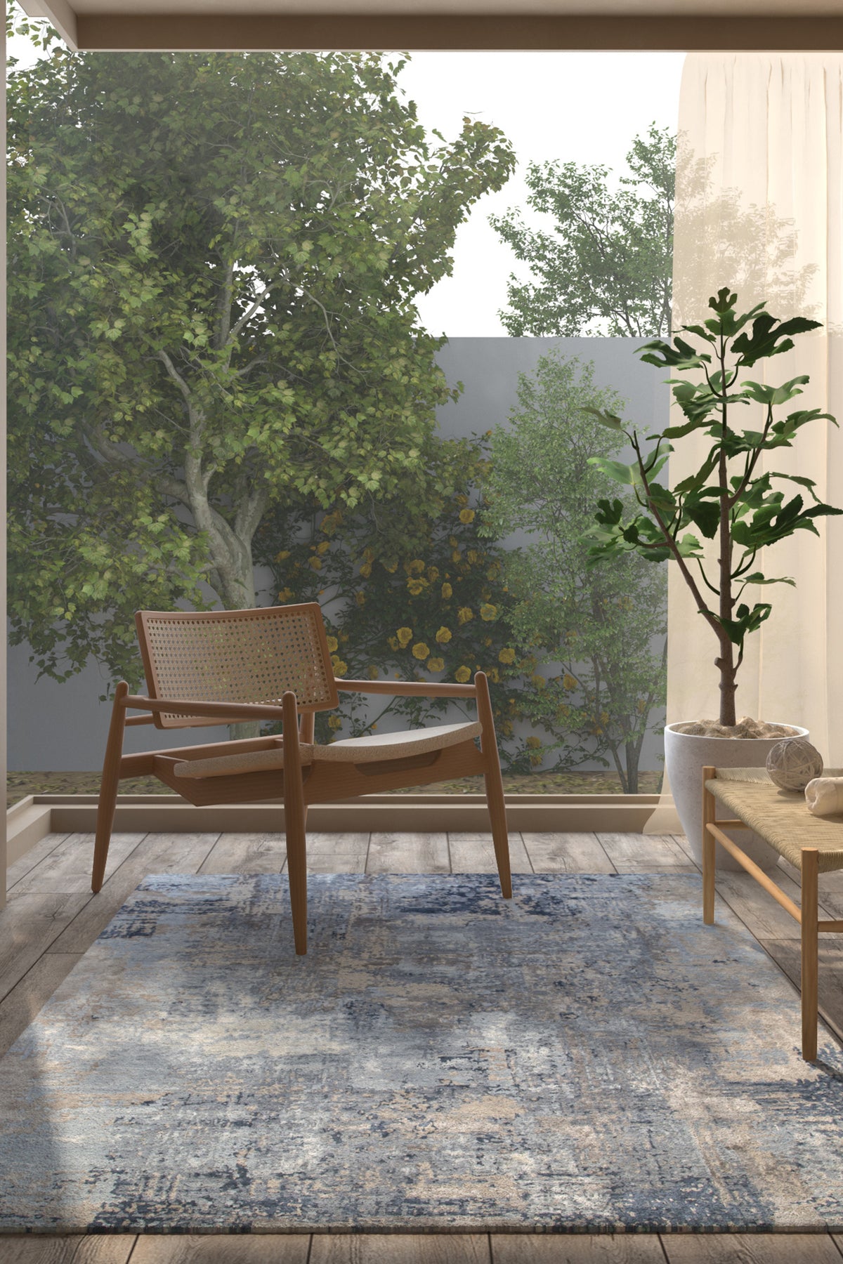 Jaipur Rugs Soft Abstract 5'6X8 Feet Rug| Chicory & Ashwood Hand Knotted Rug Carpet For Living Room