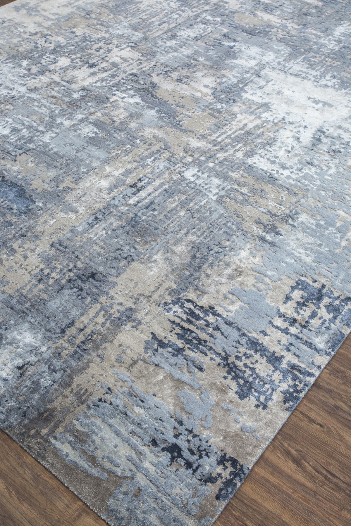 Jaipur Rugs Soft Abstract 5'6X8 Feet Rug| Chicory & Ashwood Hand Knotted Rug Carpet For Living Room