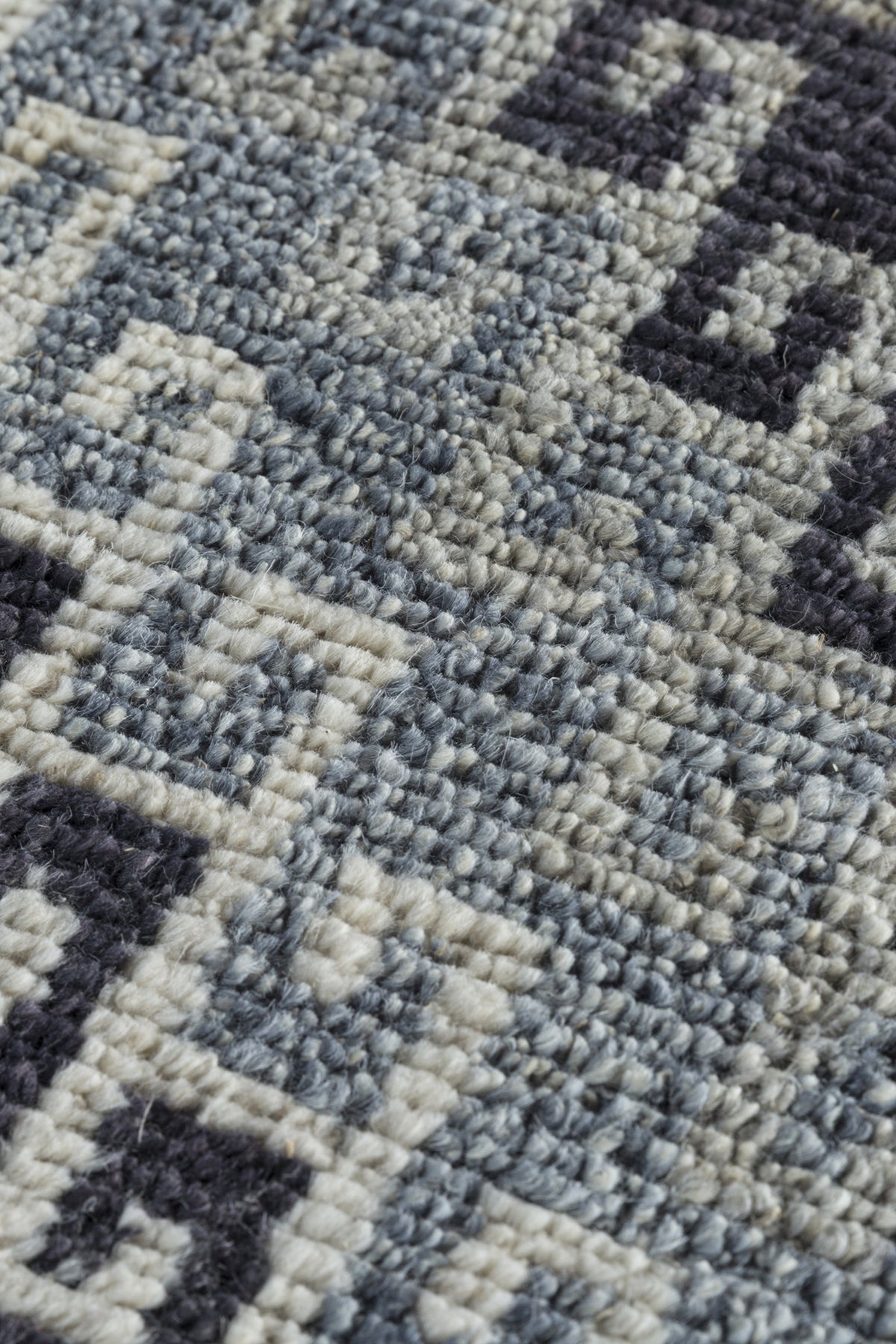 Jaipur Rugs Soft Modern Greek Key 5X8 Feet Rug| Orion Blue & Medium Taupe Hand Knotted Rug Carpet For Living Room