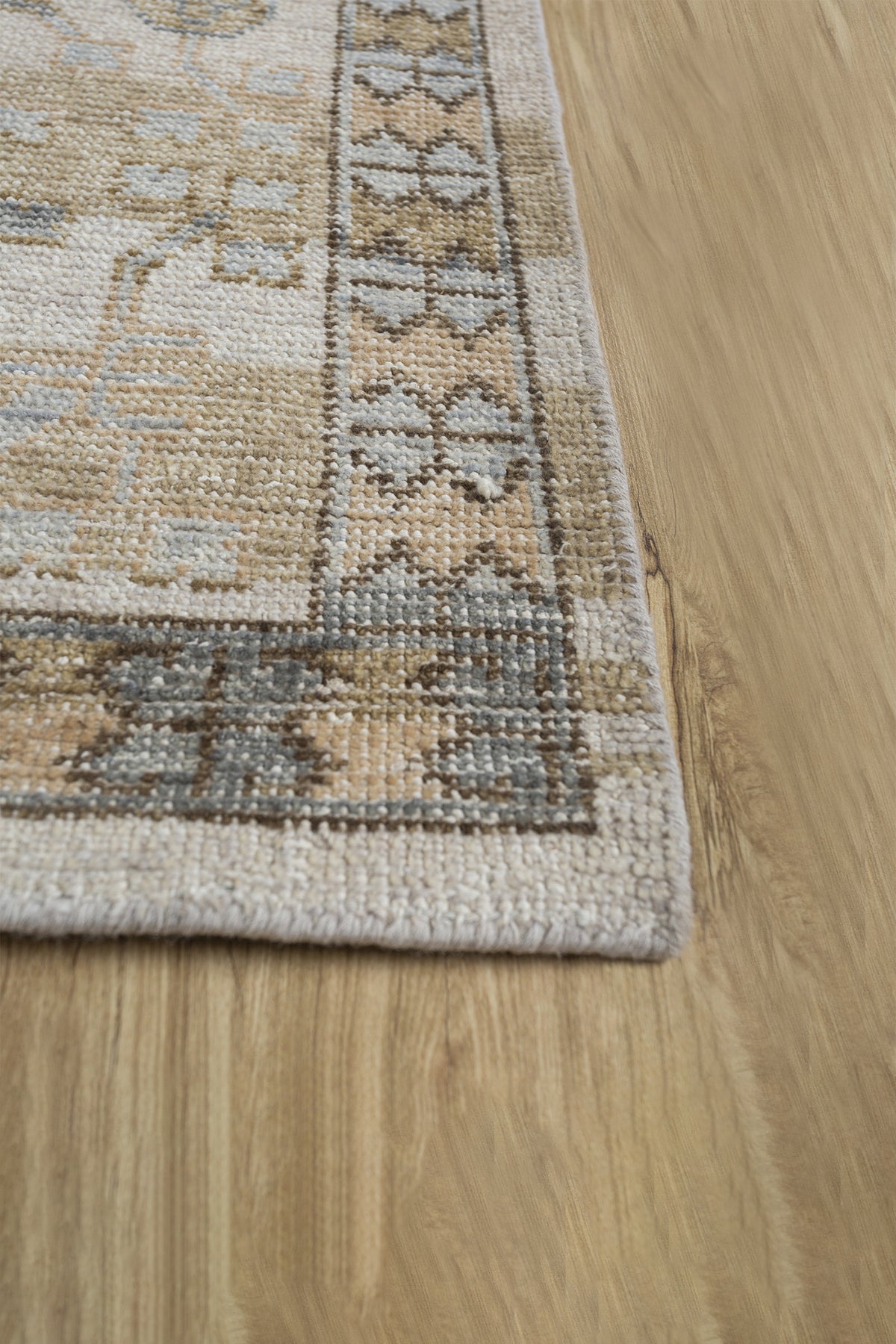Jaipur Rugs Soft Oriental 5X8 Feet Rug| Soft Beige & Spice Brown Hand Knotted Rug Carpet For Living Room