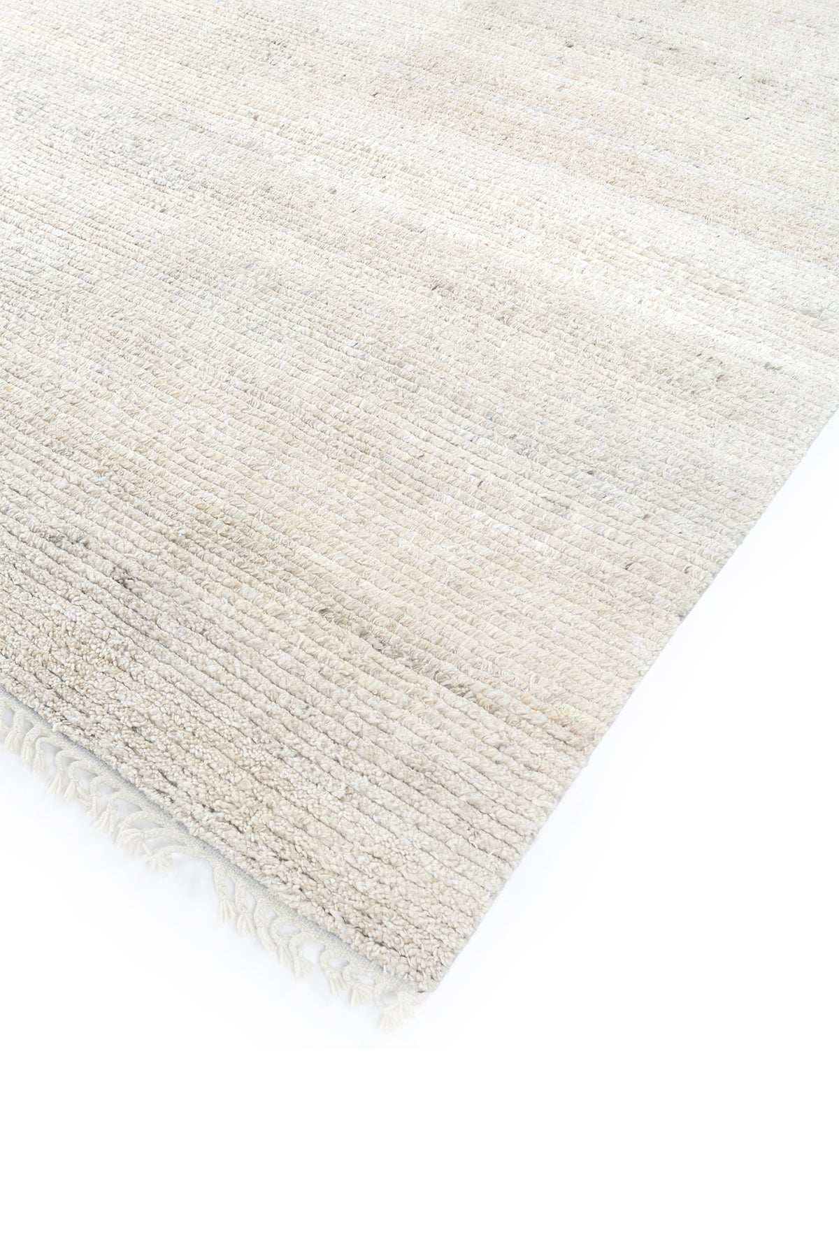 Jaipur Rugs Soft Abstract 4X6 Feet Rug| Natural White Hand Knotted Rug Carpet For Living Room