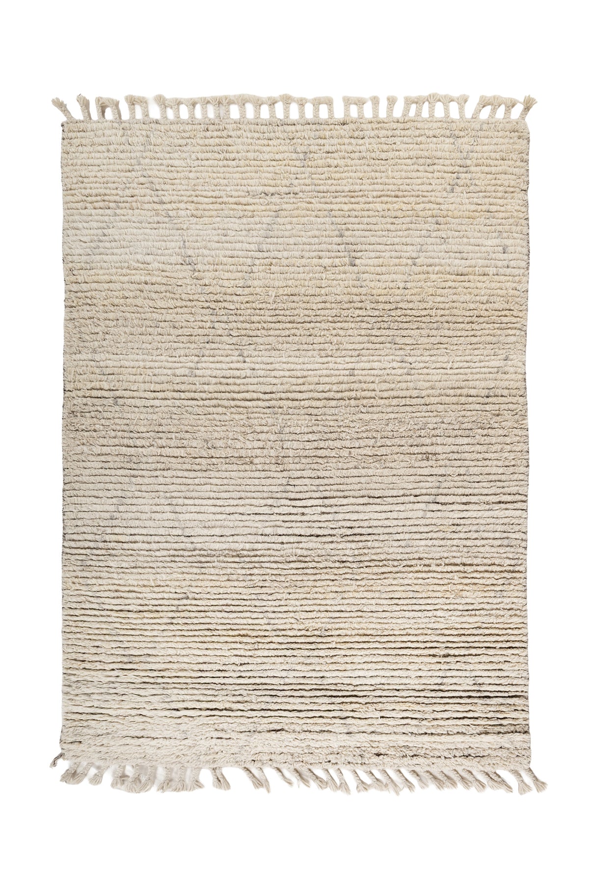 Jaipur Rugs Soft Abstract 6X9 Feet Rug| Natural White & Natural Ivory Hand Knotted Rug Carpet For Living Room