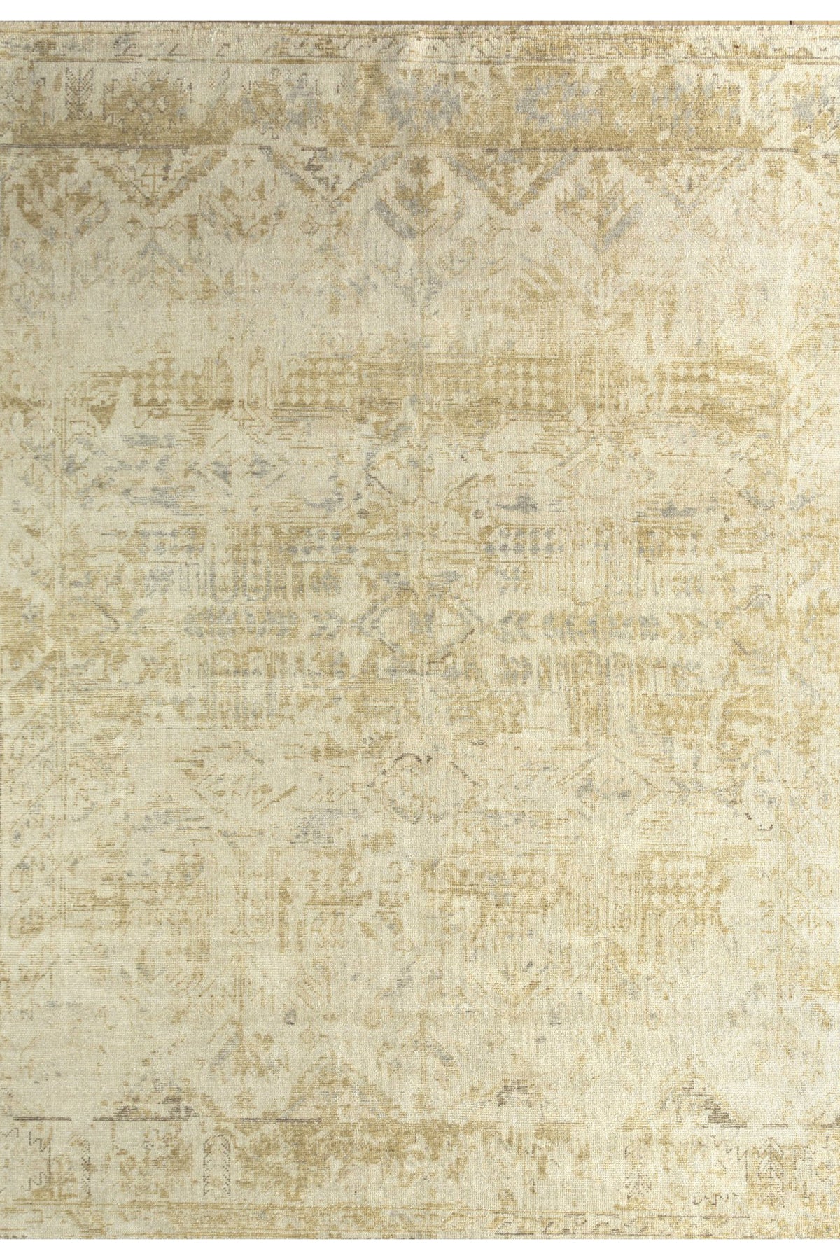 Jaipur Rugs Soft Oriental 4X6 Feet Rug| Spice Brown & Soft Beige Hand Knotted Rug Carpet For Living Room